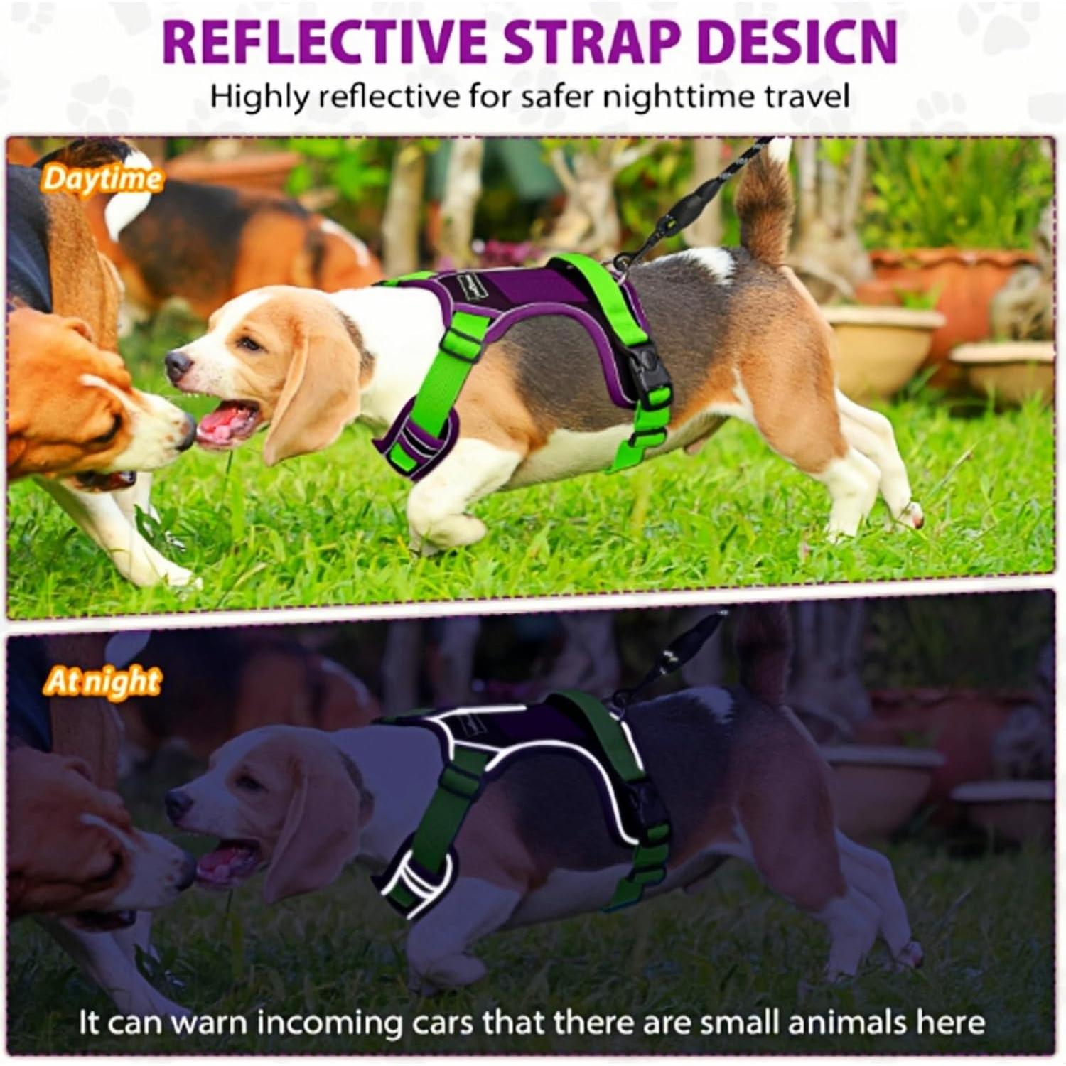 Arnés para Perros Grandes YIMOCHEN Ajustable Reflectante L