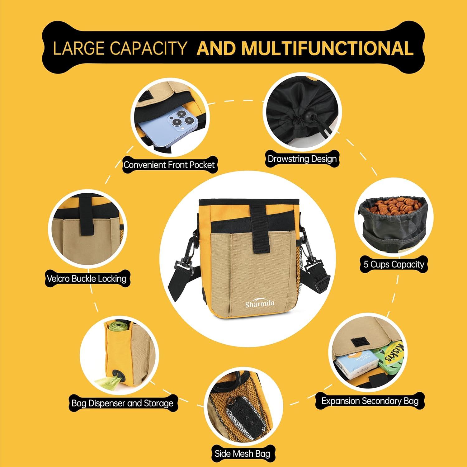 Bolsa de Golosinas para Perros Sharmila - Impermeable 1L Caqui