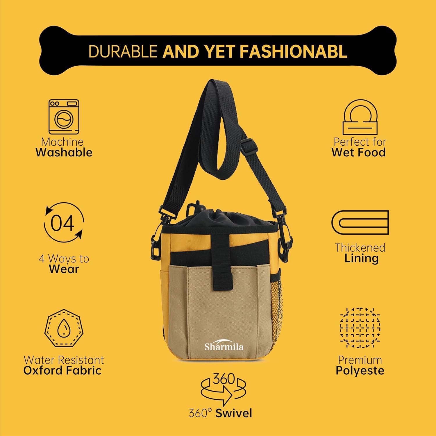 Bolsa de Golosinas para Perros Sharmila - Impermeable 1L Caqui