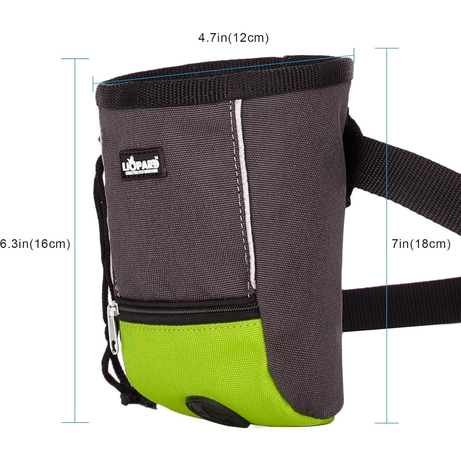 Bolsa de Golosinas para Perros LIOPARD Verde 2 Tazas