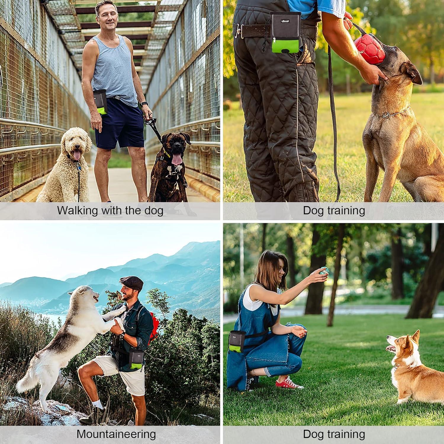 Bolsa de Golosinas para Perros LIOPARD Verde 2 Tazas