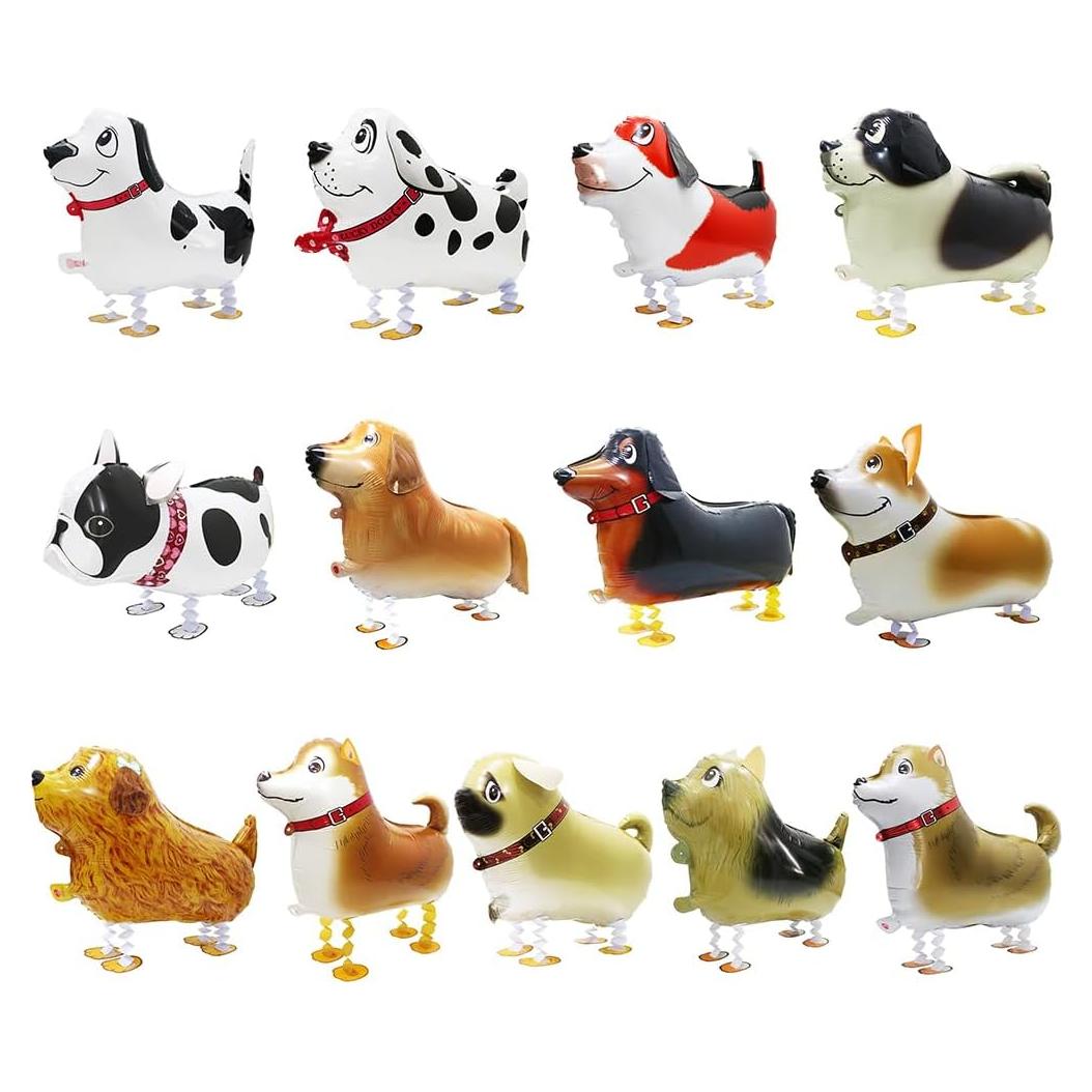 Globos de Perro Caminante Hokilands - 13 Patrones 4D