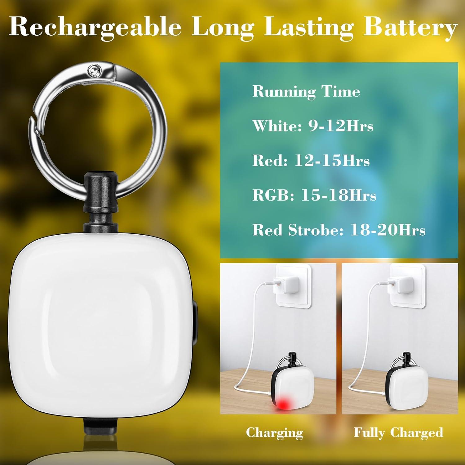 Luces LED Recargables para Collares de Perro JUFDS 2Pack