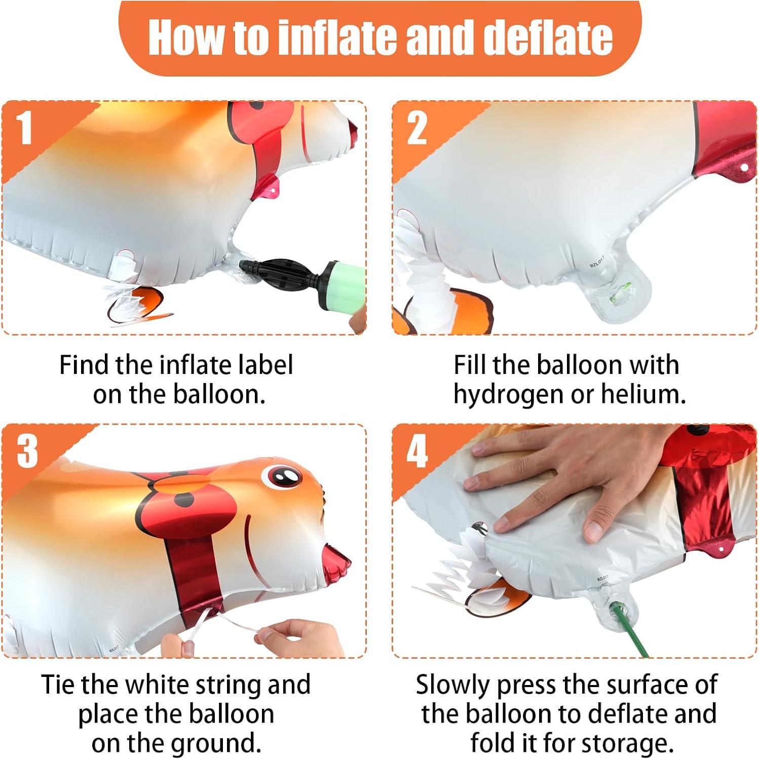 Juego de 20 Globos de Animales Caminantes CUGBO 147x104 cm