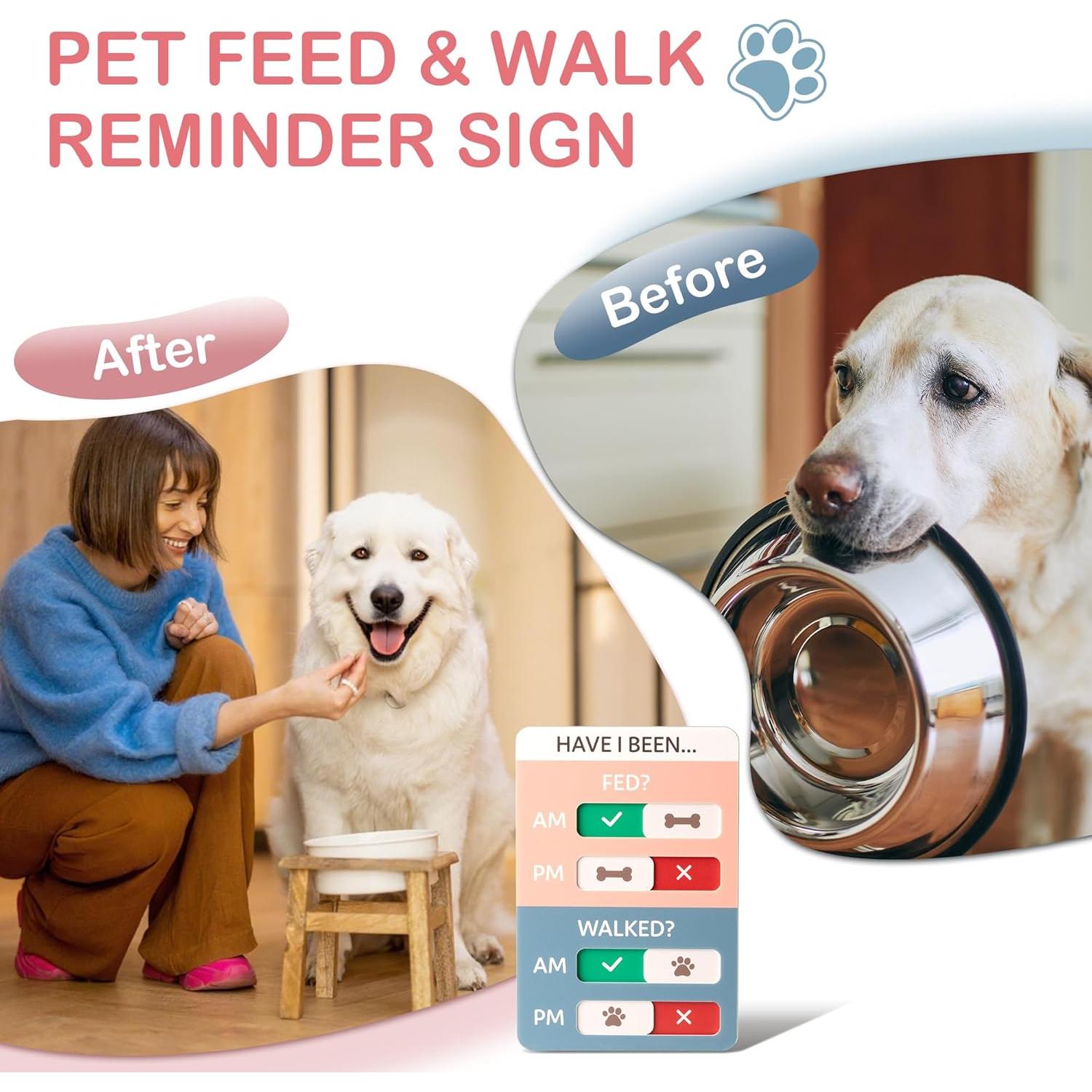 Recordatorio de Alimentación para Perros EliteSign 19.2x14cm