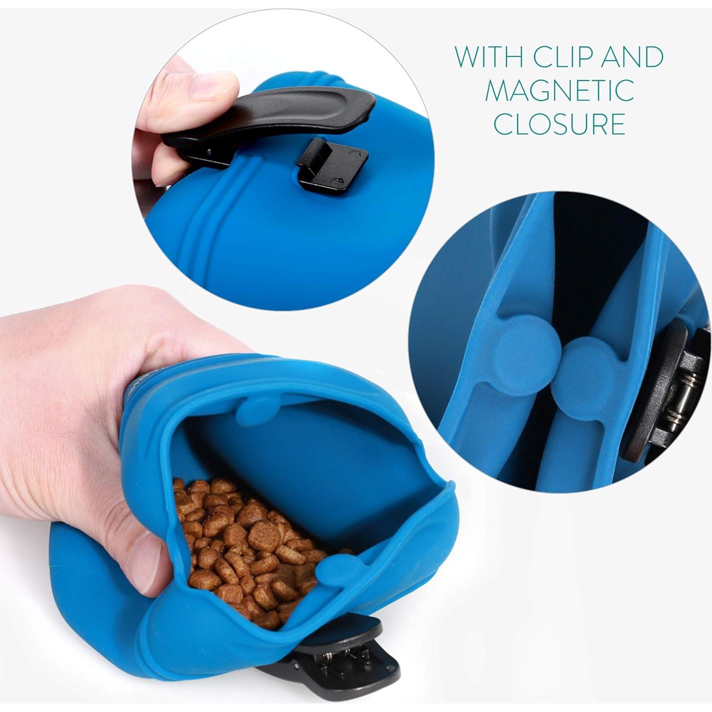 Bolsa de golosinas para perros Navaris - Set de 2 con clip