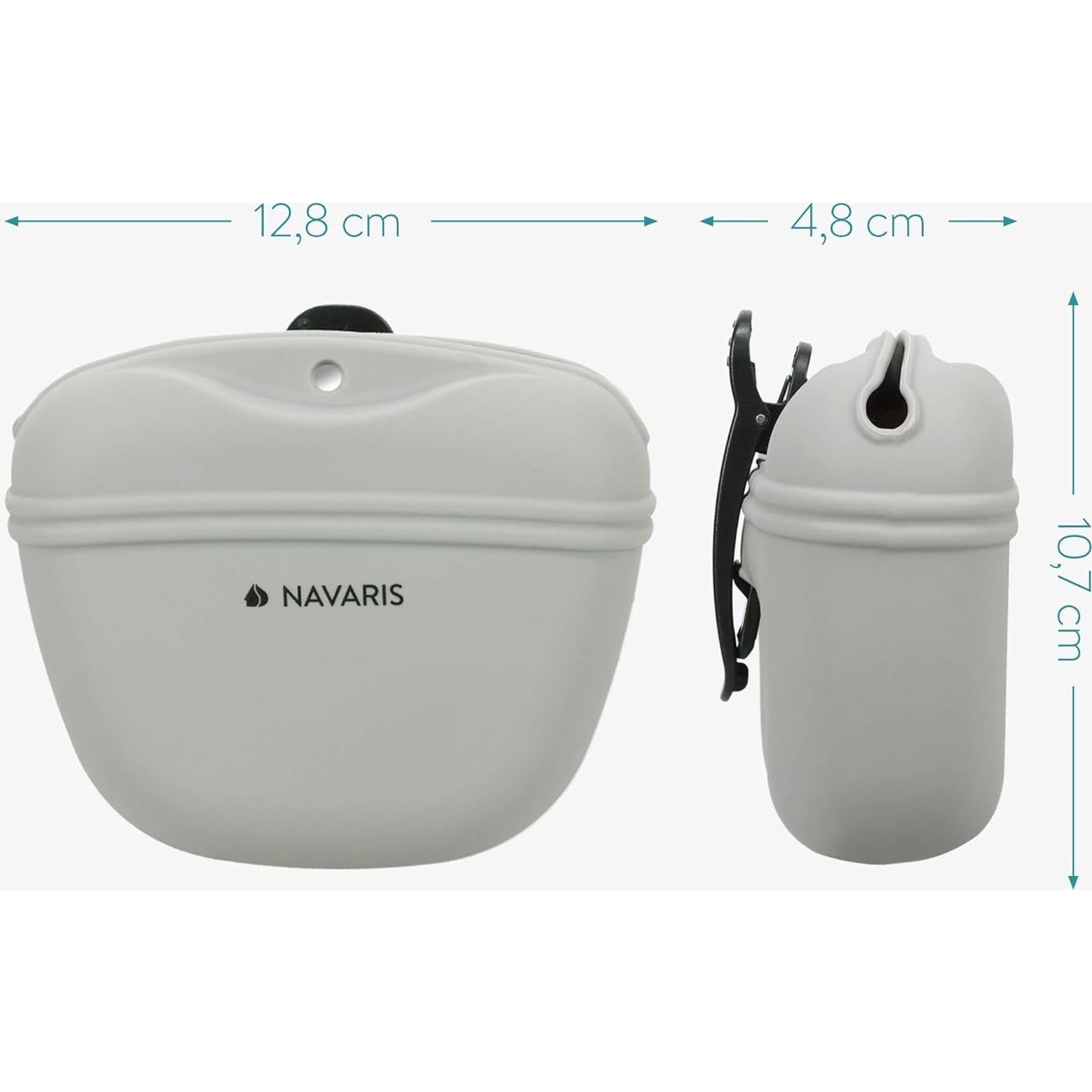 Bolsa de golosinas para perros Navaris - Set de 2 con clip