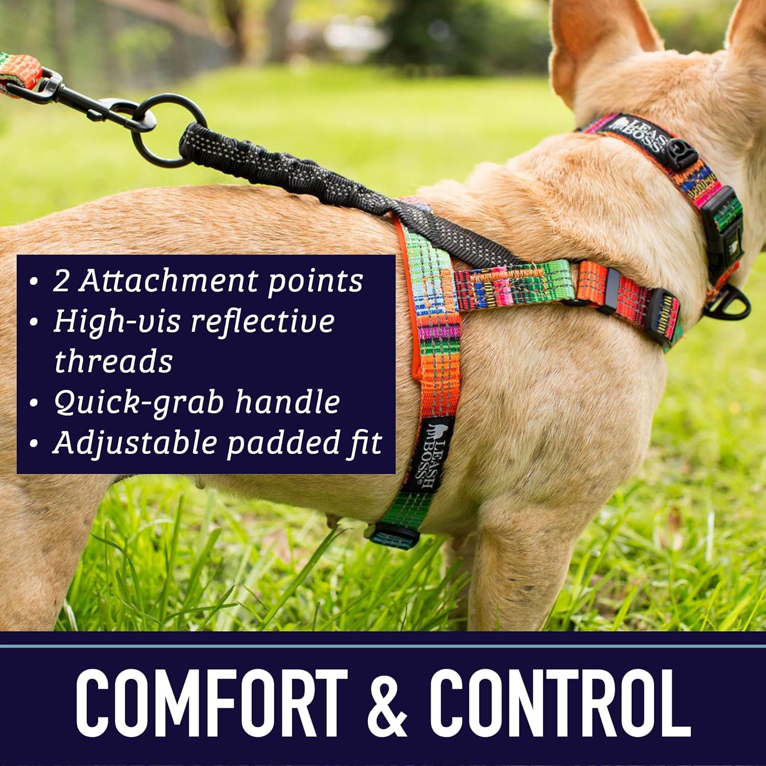 Arnés para Perros Leash Boss No Pull Pequeño Azul Olas