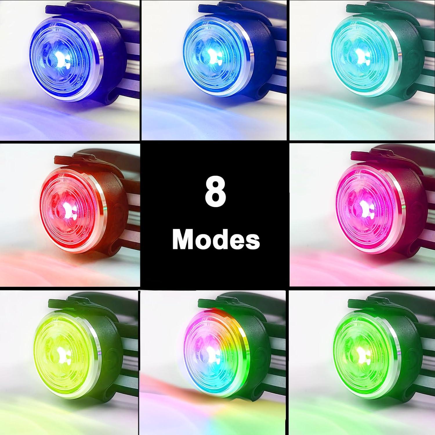Luces LED para perros Tubasion - Paquete de 2, recargables, IPX6