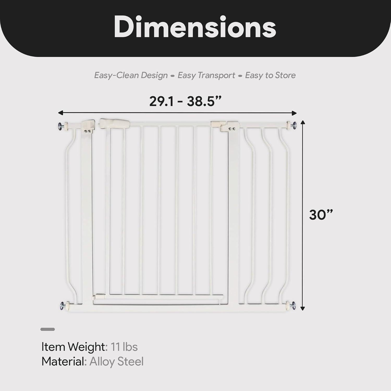 Puerta de Seguridad BalanceFrom BFSG para Bebés y Mascotas 73.7-97.8 cm