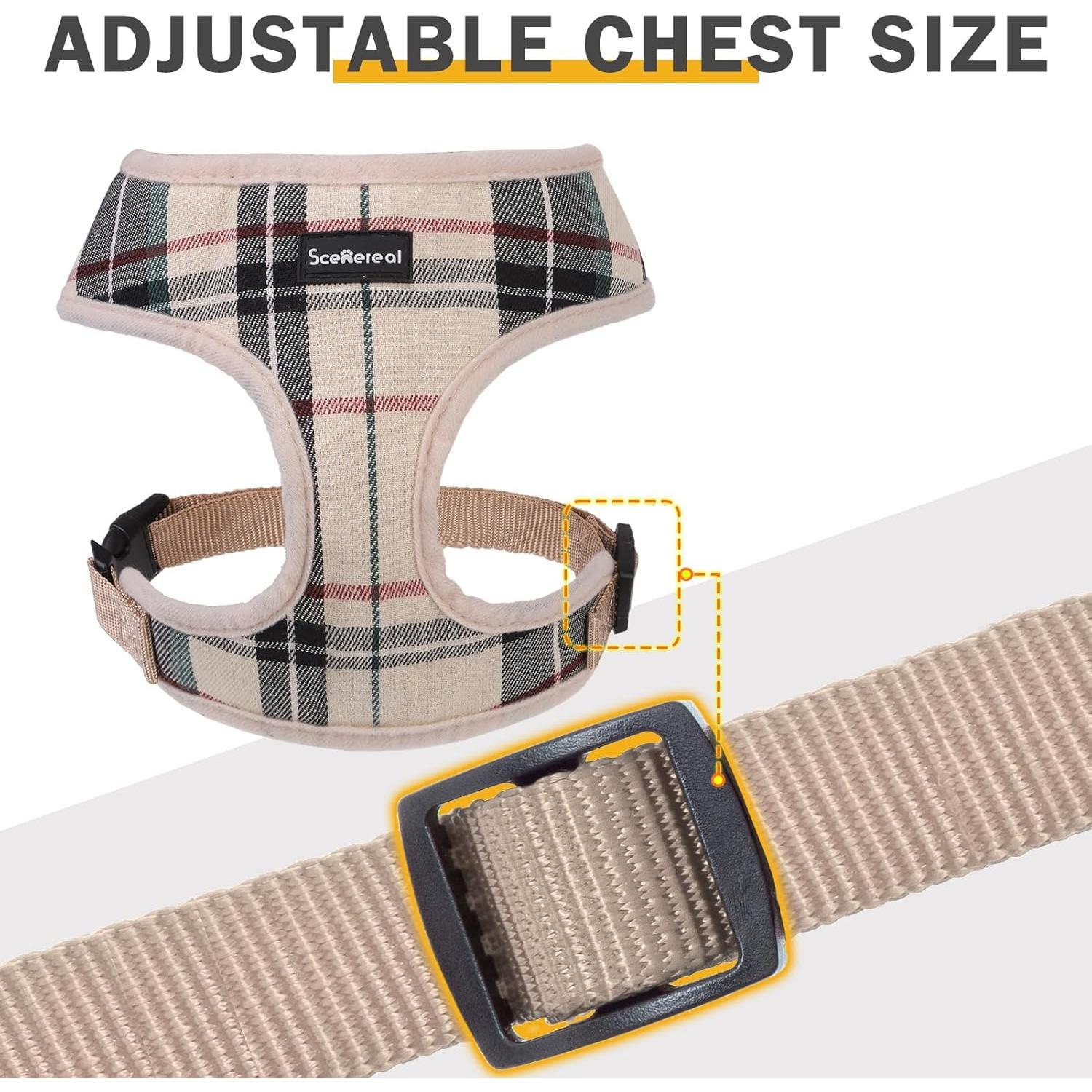 Arnés para Perros SCENEREAL Sin Tirones con Collar y Correa S