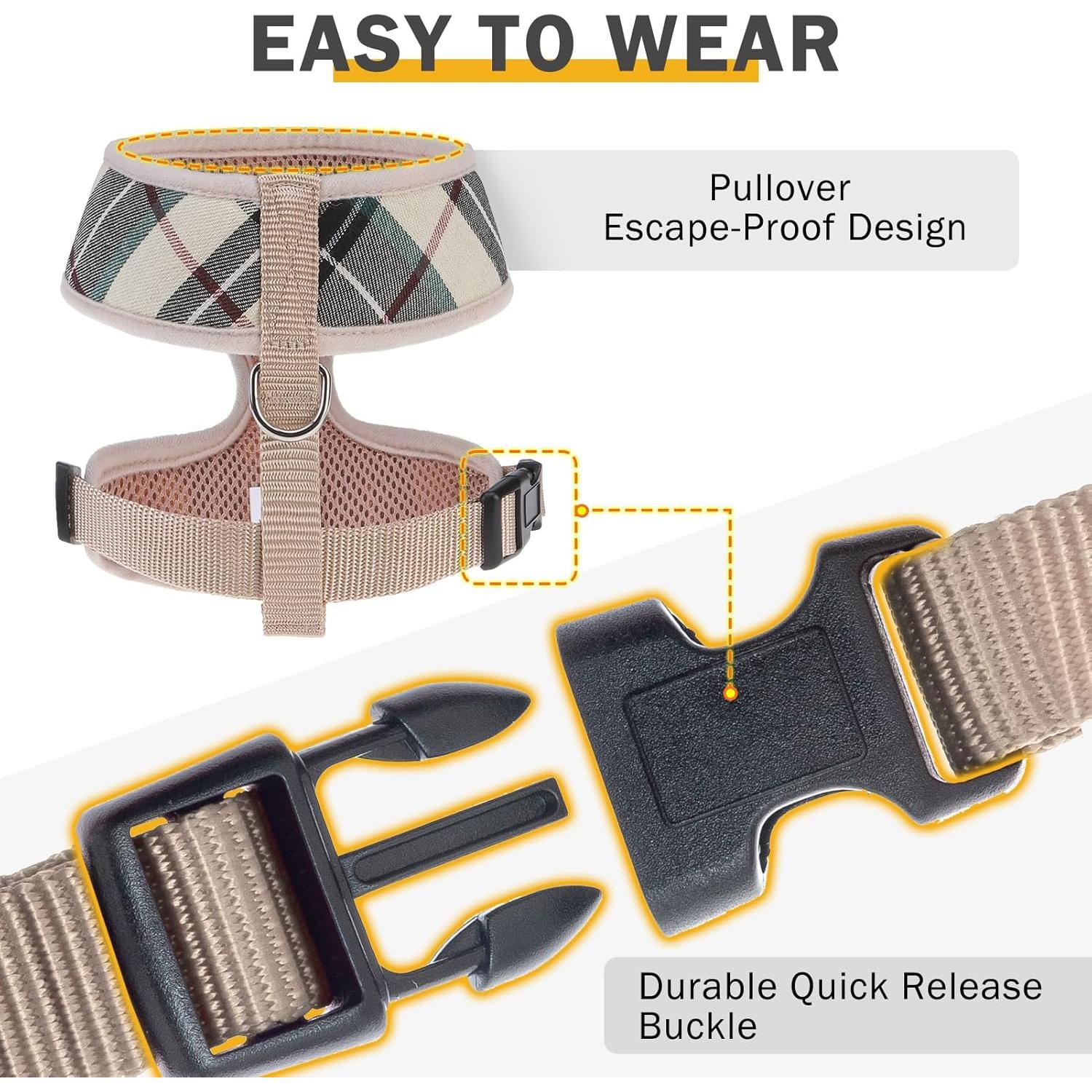 Arnés para Perros SCENEREAL Sin Tirones con Collar y Correa S