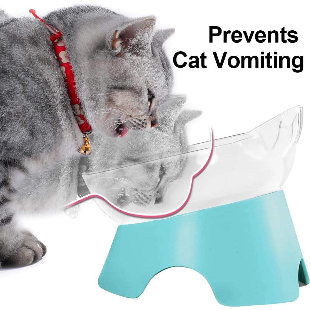 Cuenco Elevado Inclinado para Gatos y Perros MILIFUN 12.7cm