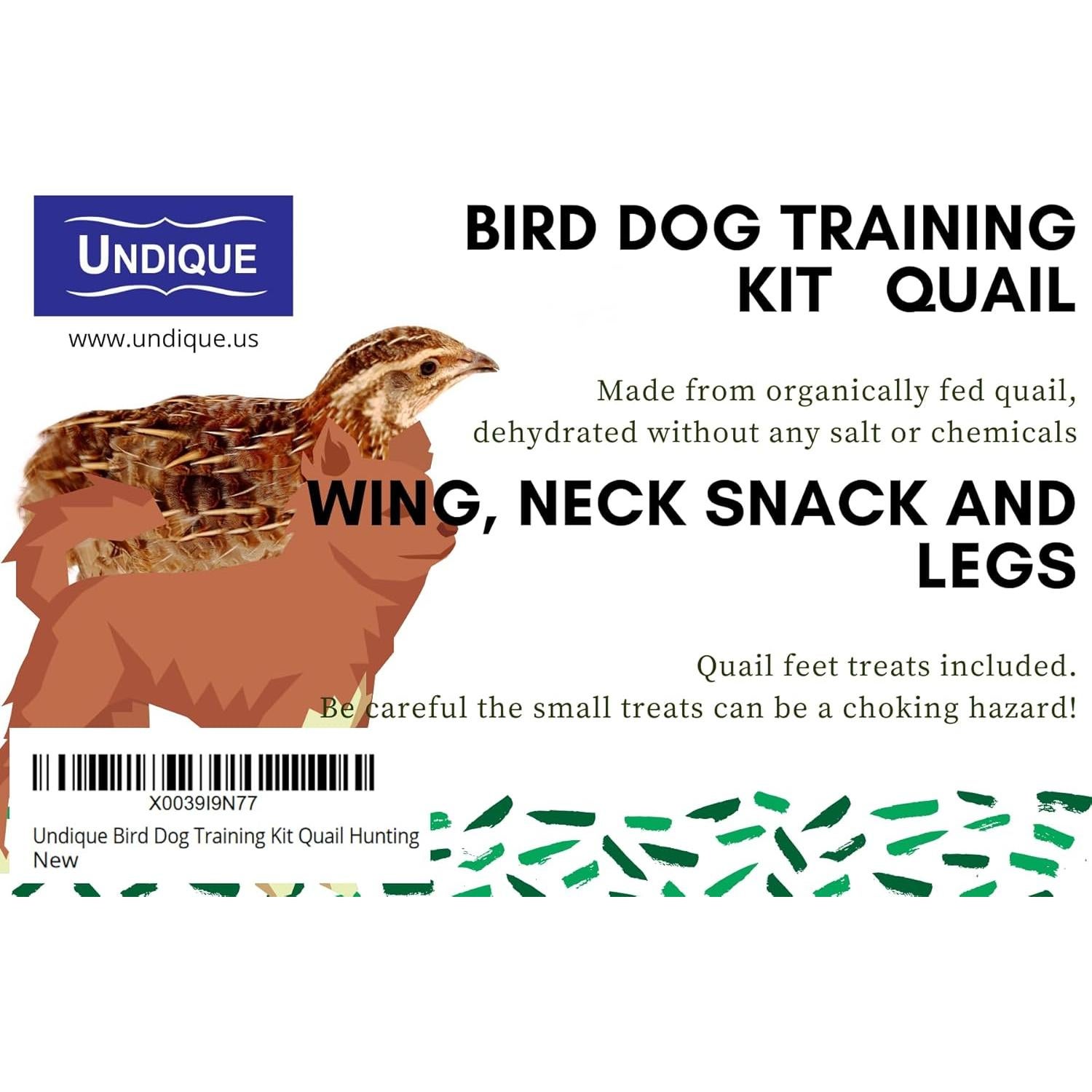Kit de Entrenamiento para Perros Undique con Alas de Codorniz 140g