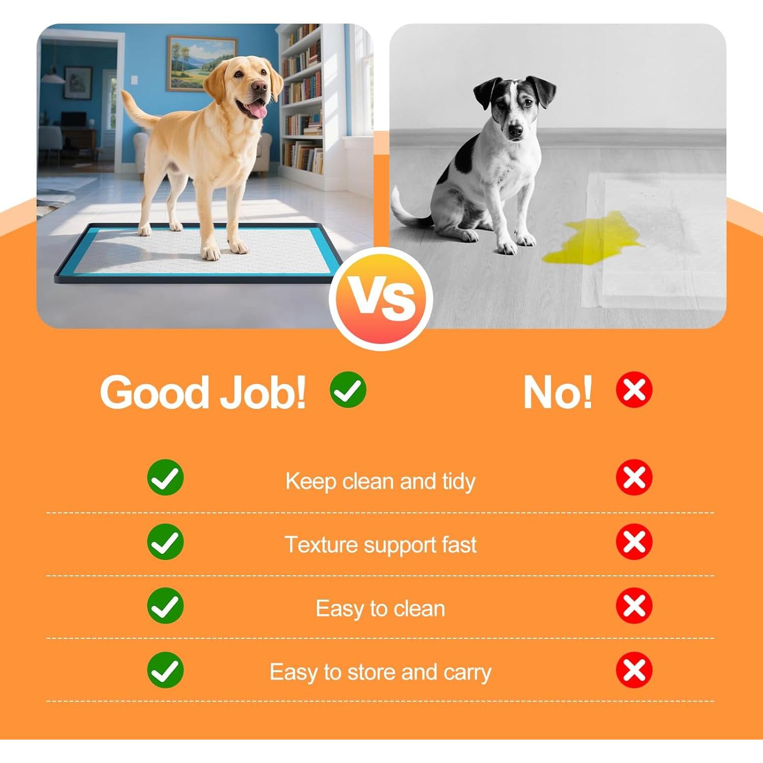 Soporte de almohadilla para perros PUWANJILI 61x61 cm antideslizante