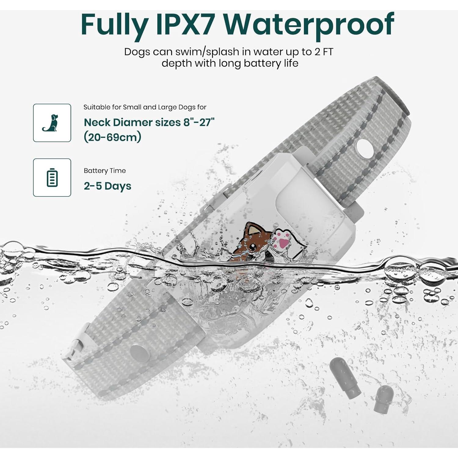 Sistema de Cerca GPS para Perros WEUYUY B-DogG-01 Collar Impermeable