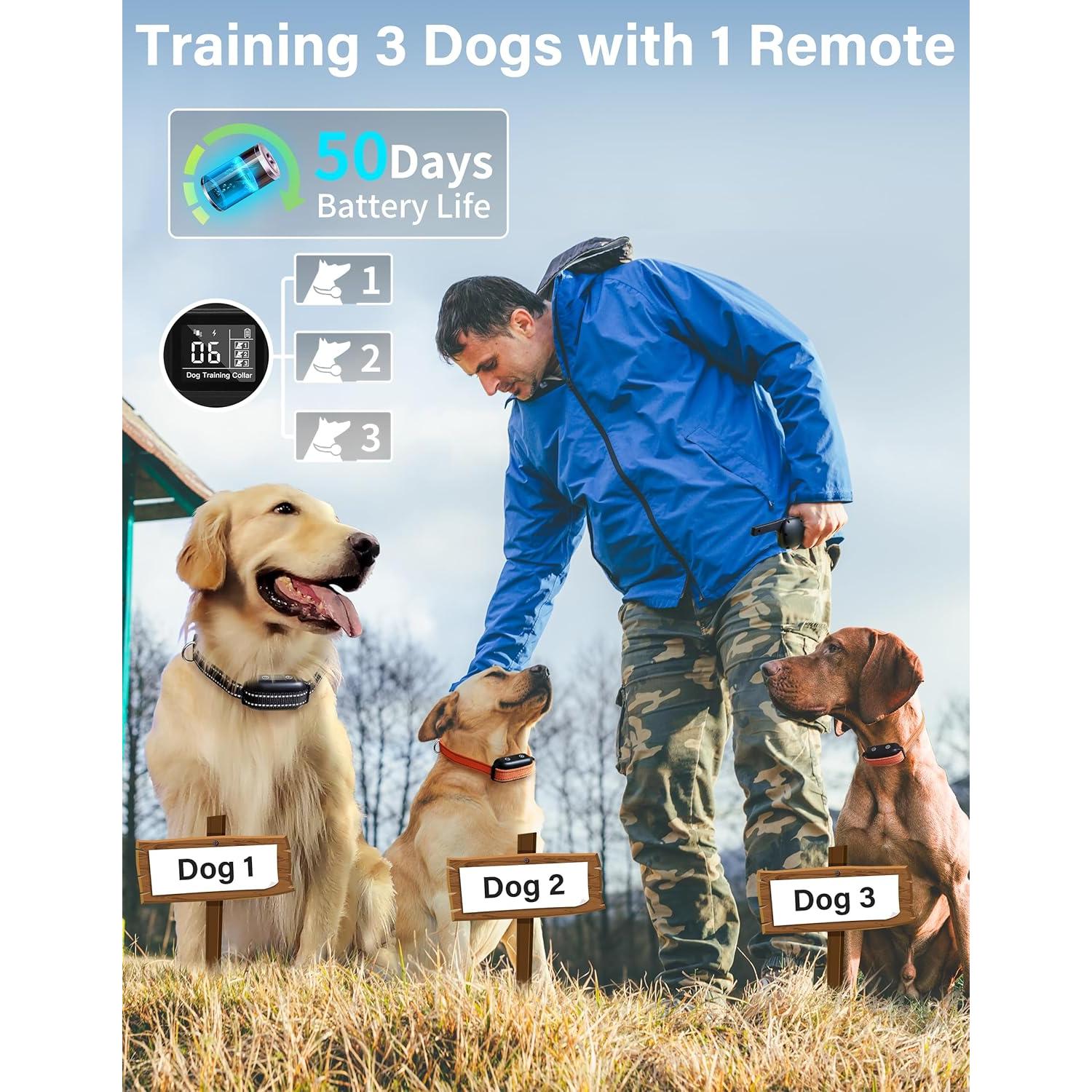 Collar Antiladridos y Entrenamiento PaiPaitek 1000m Impermeable