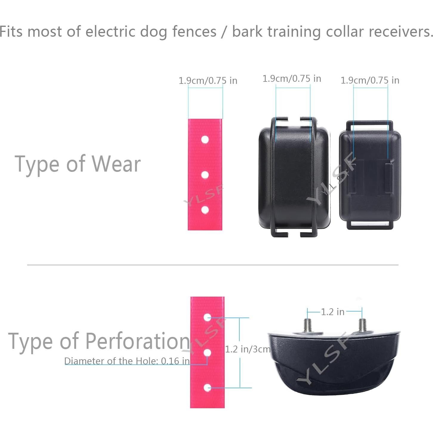 Correa de Perro Bungee YLSF Ajustable 1.9 cm Rosa Impermeable