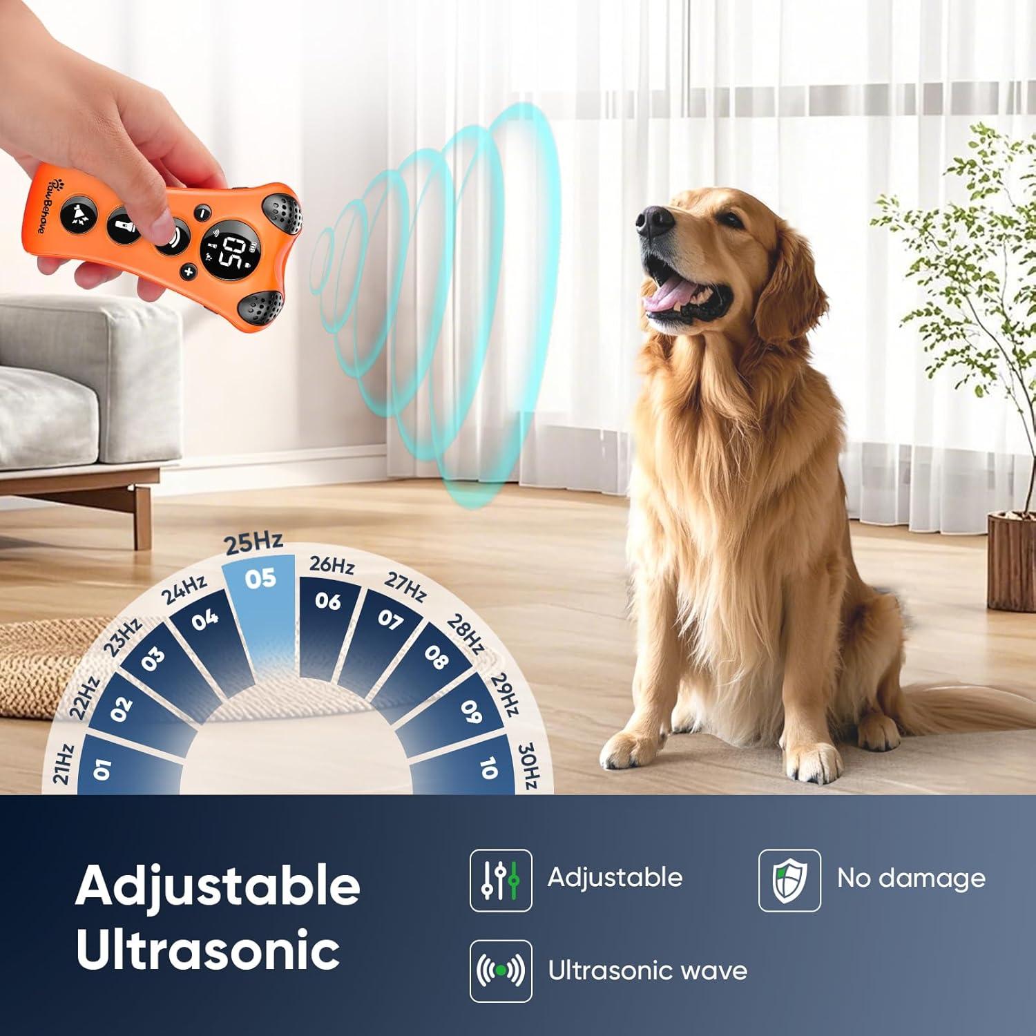 Entrenador Ultrasonido Ajustable PawBehave PB-CO8001 para Perros