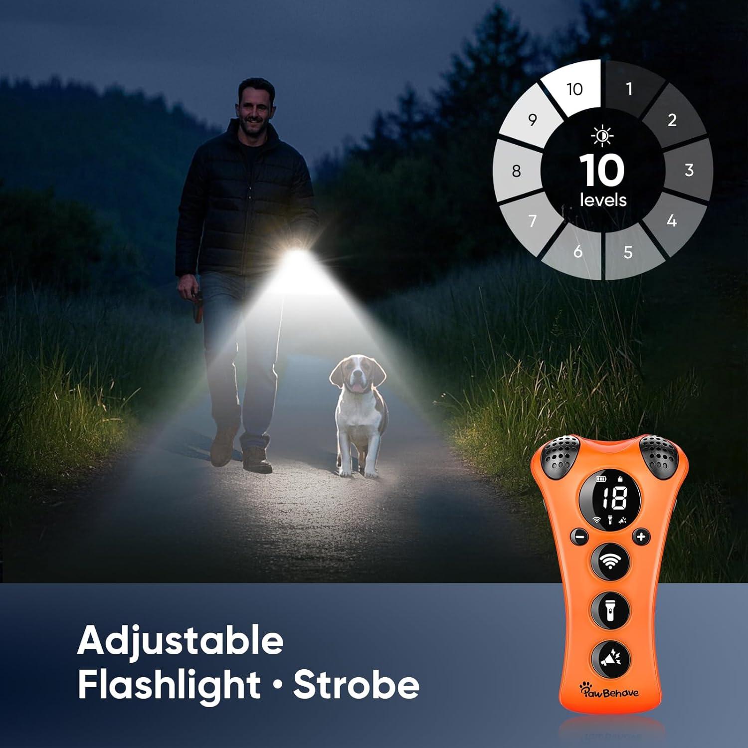 Entrenador Ultrasonido Ajustable PawBehave PB-CO8001 para Perros