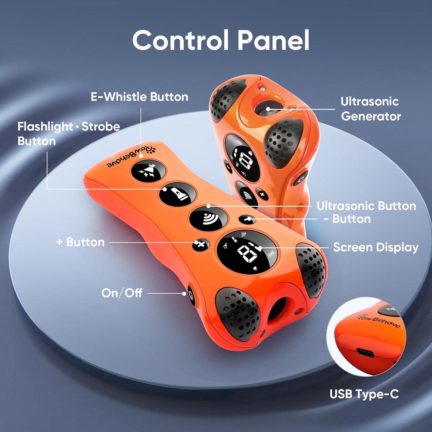 Entrenador Ultrasonido Ajustable PawBehave PB-CO8001 para Perros