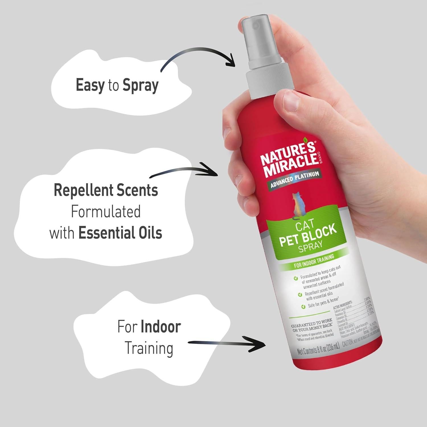 Repelente en Spray para Gatos Nature's Miracle 226ml