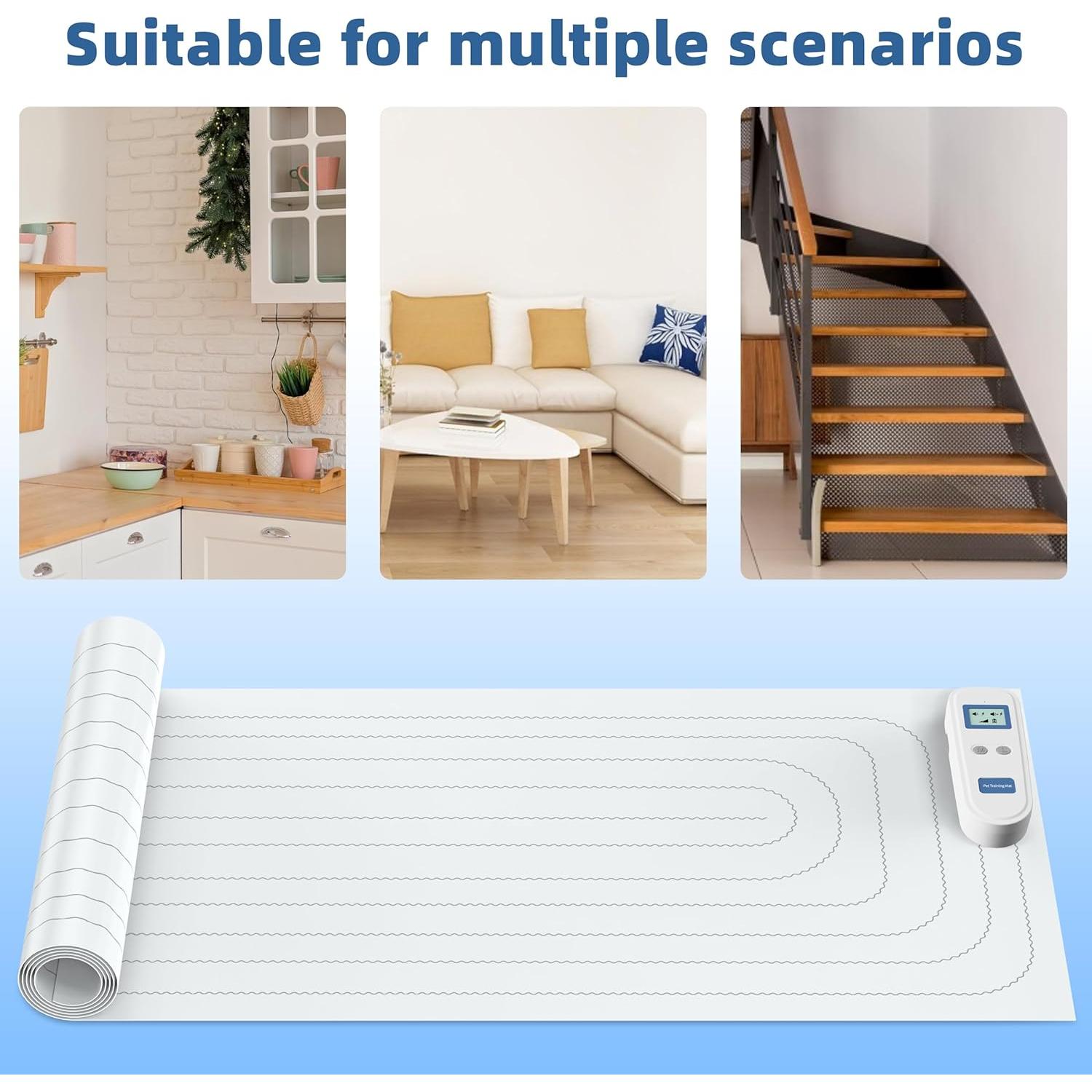 Alfombra de Choque para Mascotas Petnais 150cm - Entrenamiento Antirrasguños