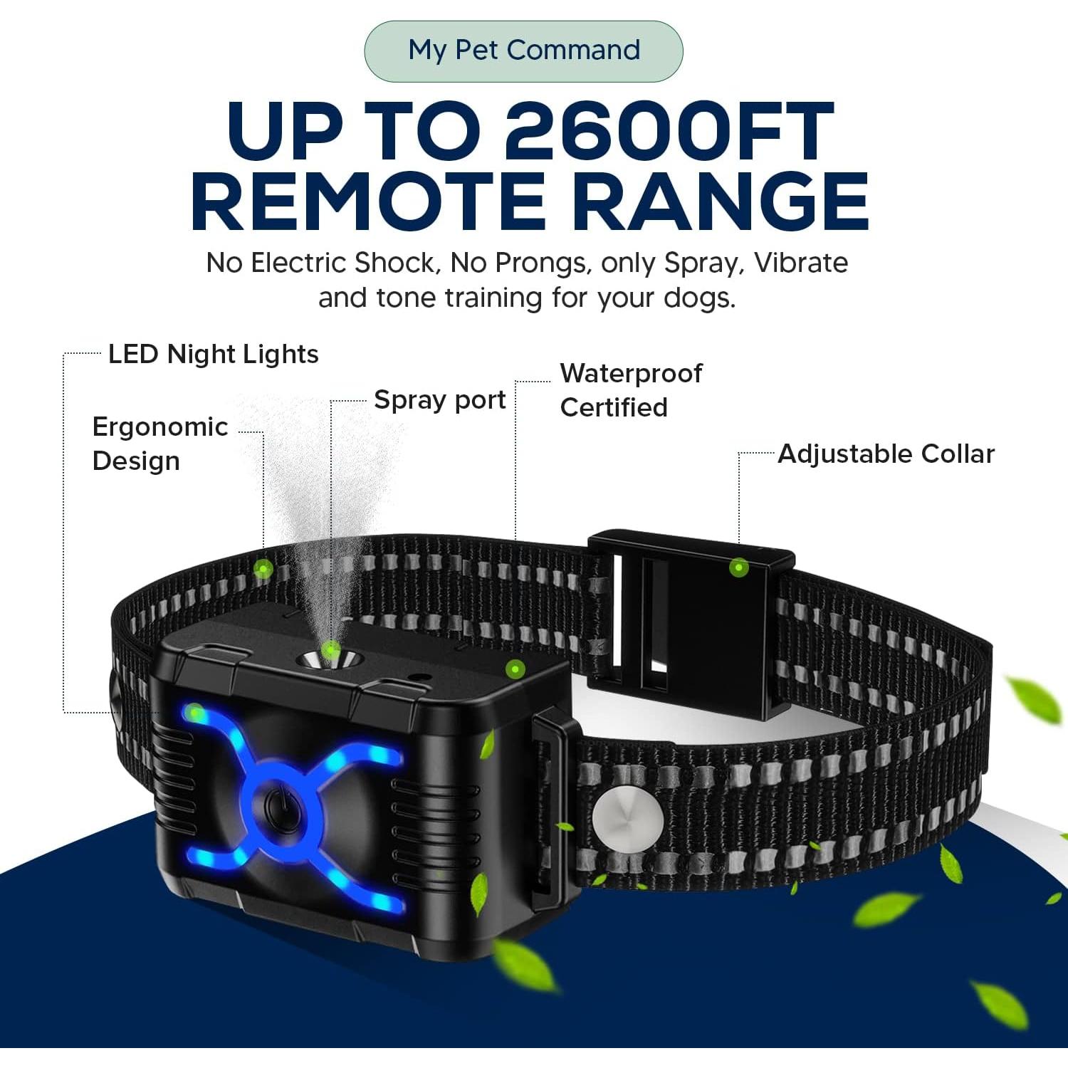 Collar de Entrenamiento para Perros Mi Comando de Mascota 792m