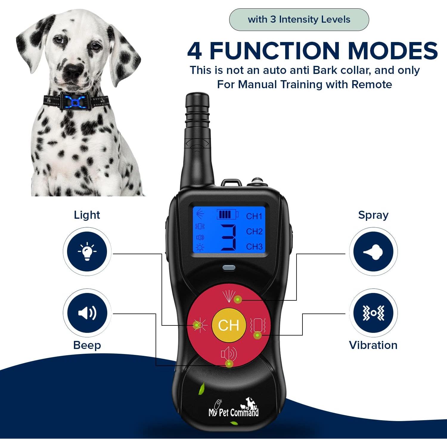 Collar de Entrenamiento para Perros Mi Comando de Mascota 792m