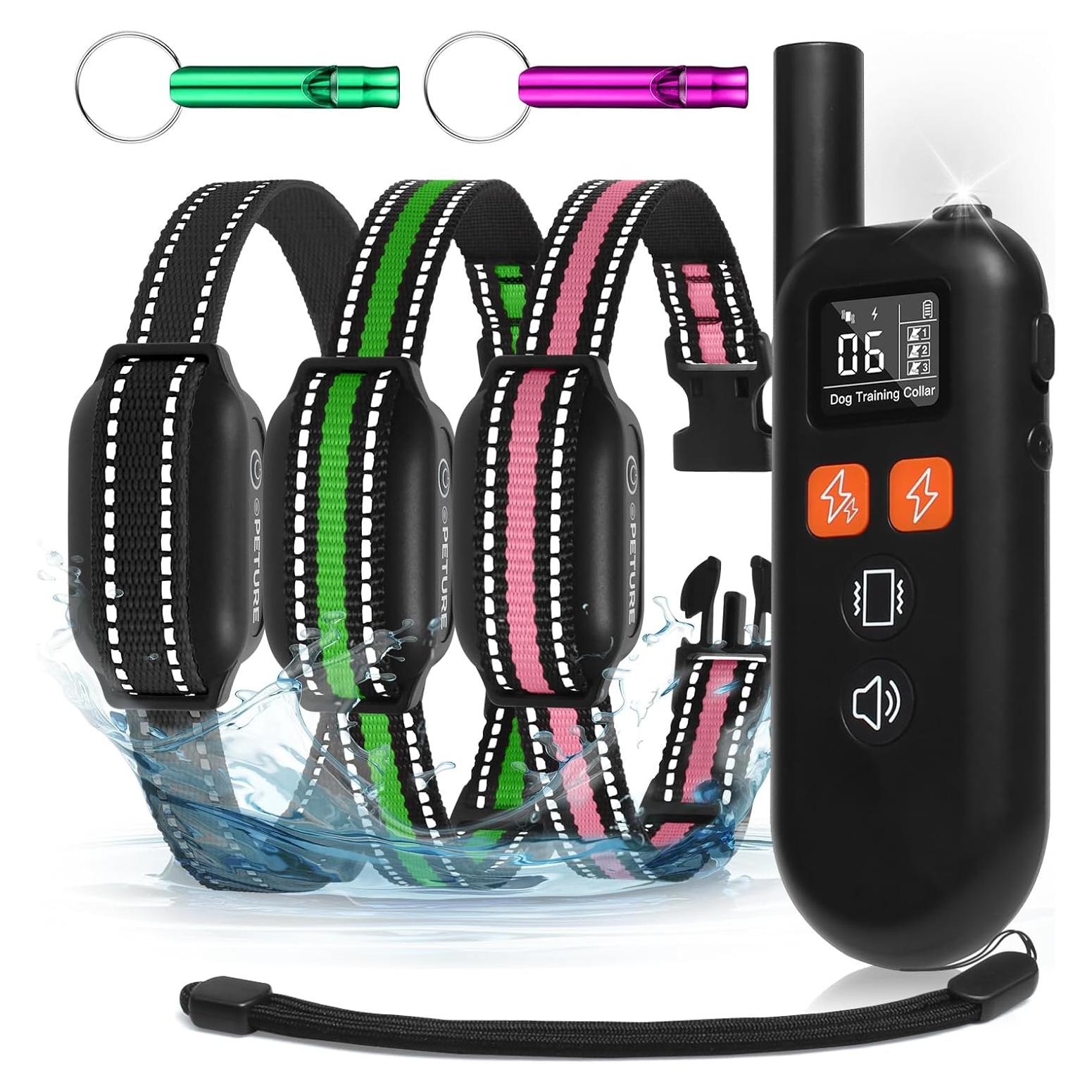 Collar de Entrenamiento para Perros Peture IPX7 1000m 4 Modos