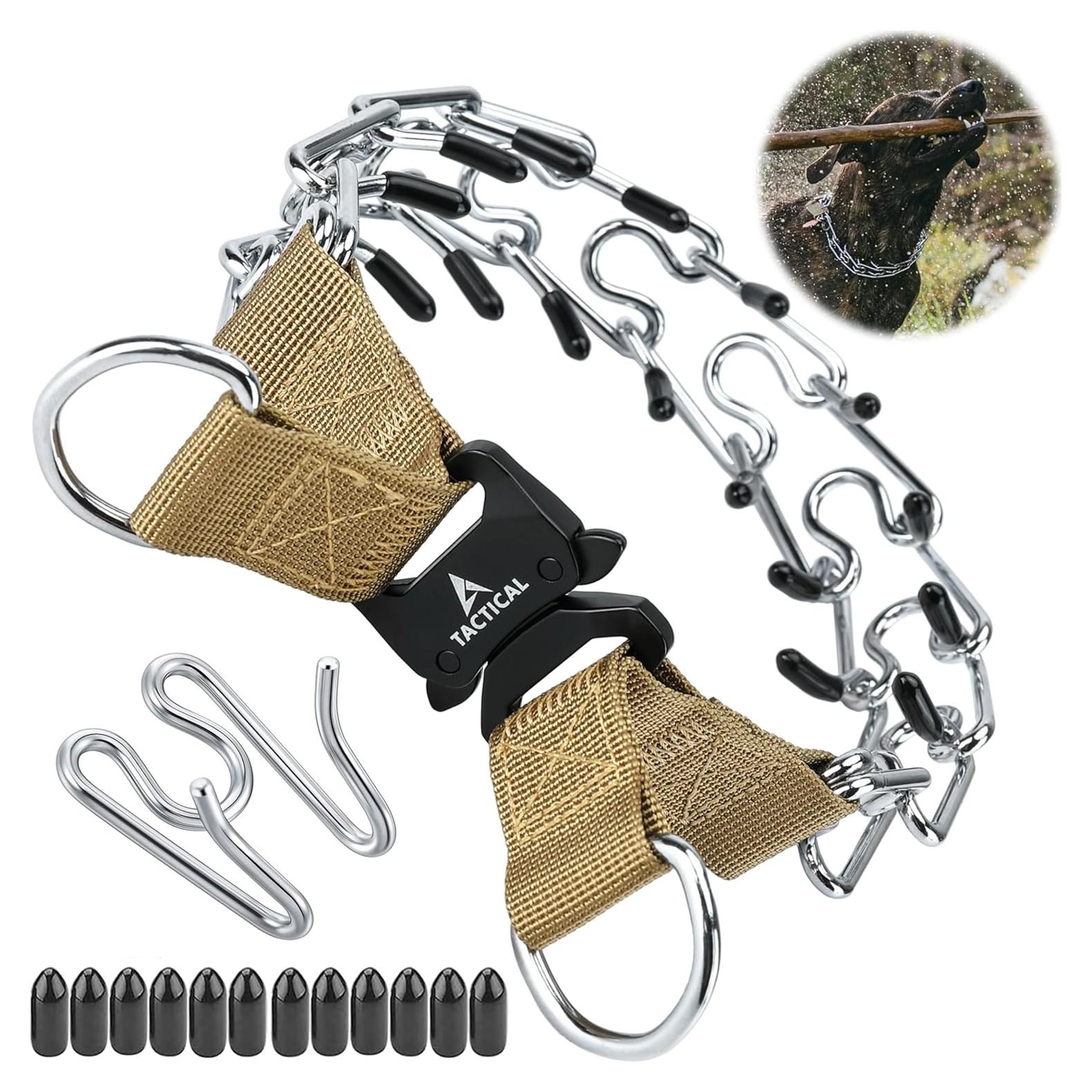 Collar de Entrenamiento DEYACE Ajustable Acero Inoxidable XL Beige