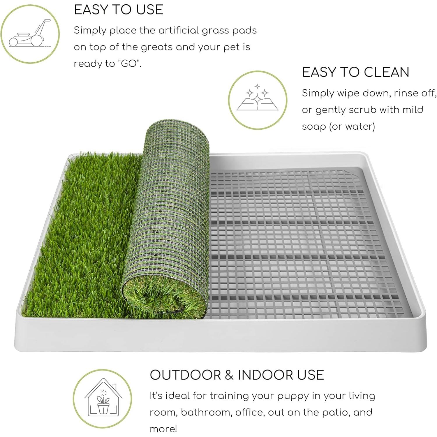 Inodoro para Perros SUNTURF STF003-TR con Hierba Artificial