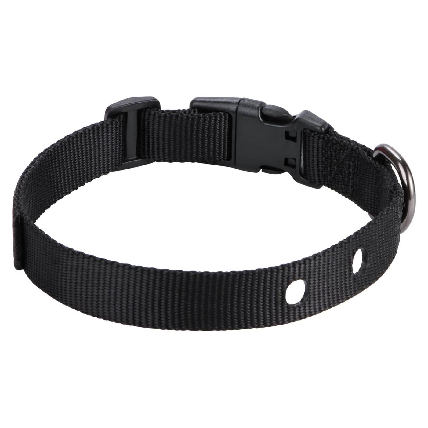Correa de Reemplazo Ajustable para Collar de Perro Negra 3/4"