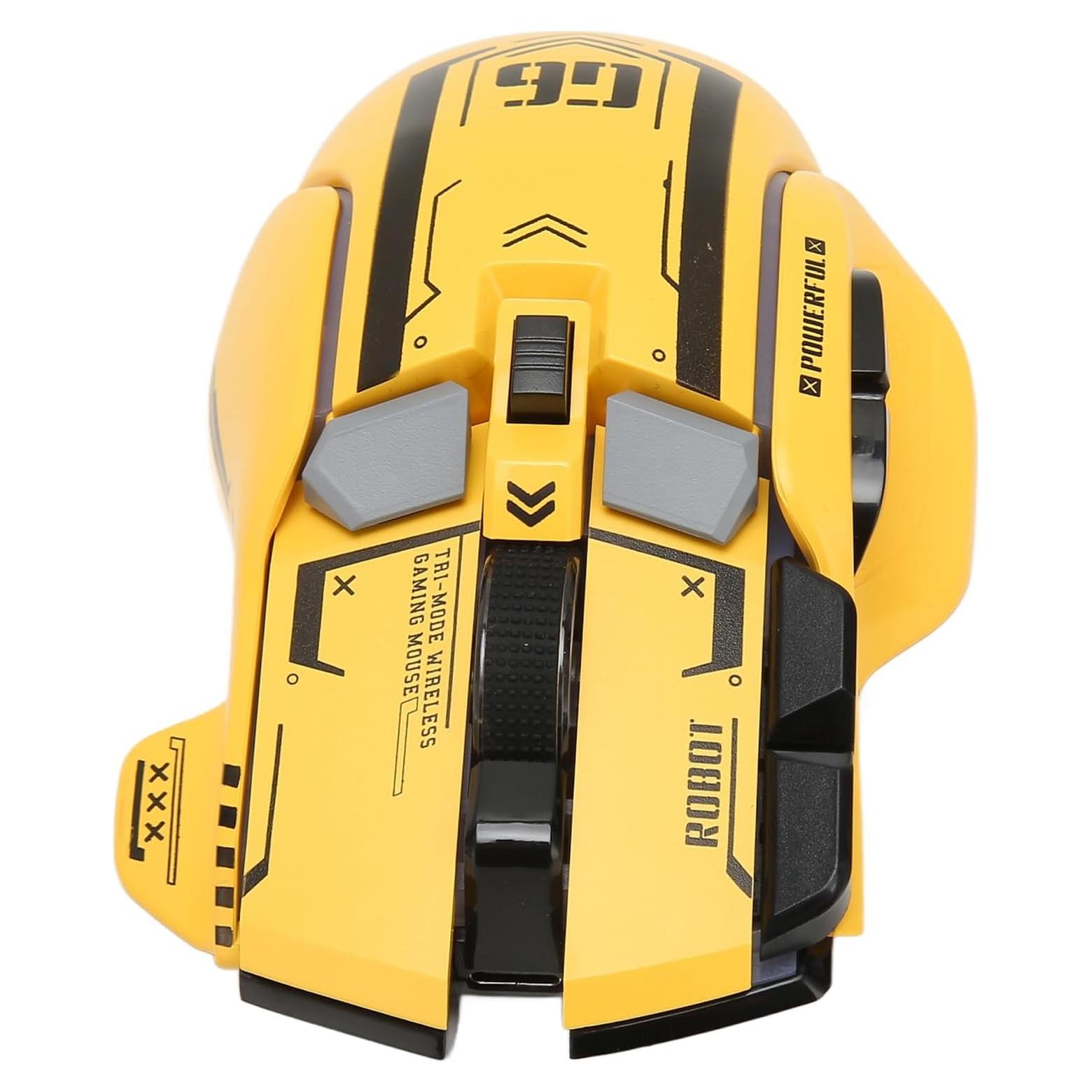 Ratón Gaming Heayzoki Bluetooth 3 Modos 5 DPI RGB Ergonómico