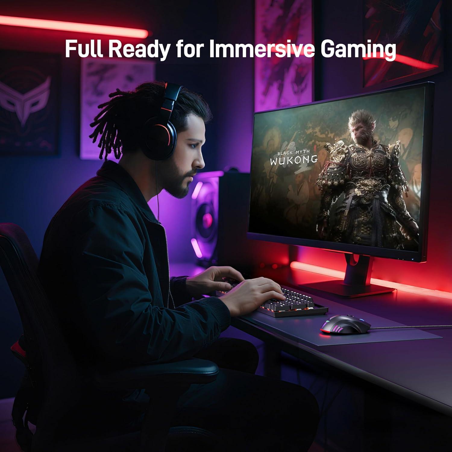 Ratón Gaming con Cable Acer OMW317 12800 DPI RGB Ergonómico