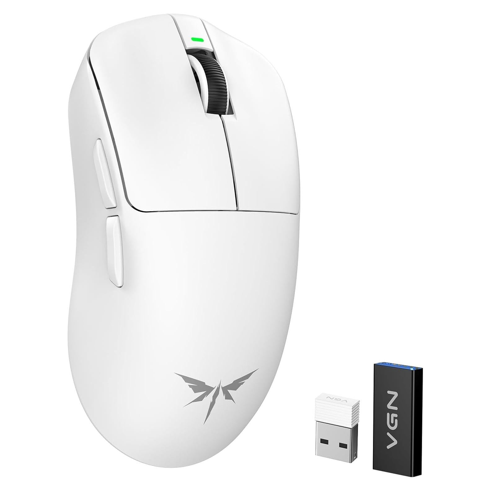 Ratón Gaming Inalámbrico VGN F1 MOBA 26000 DPI 55g Blanco