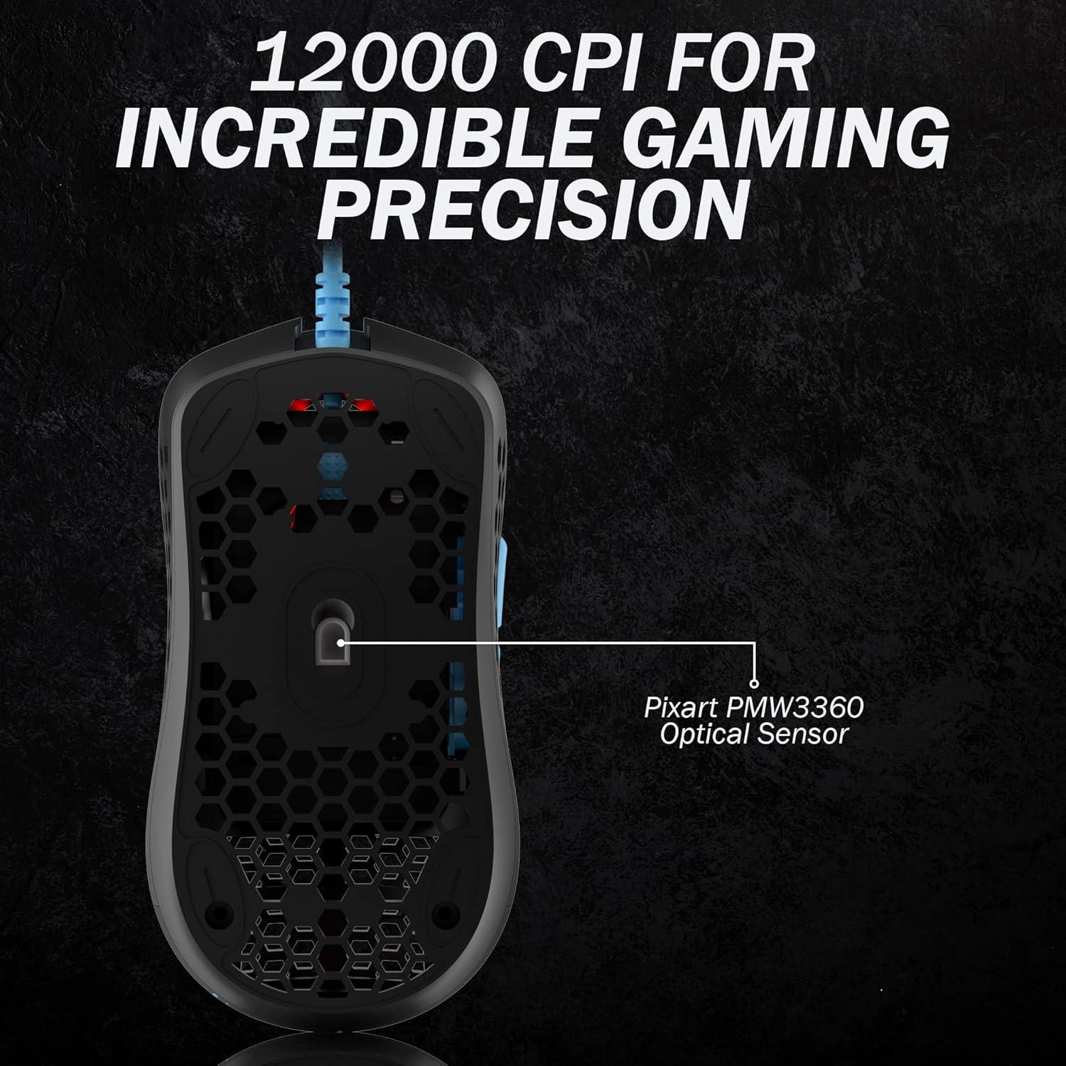 Ratón Gaming HK Gaming Mira S RGB Ultra Ligero 61g