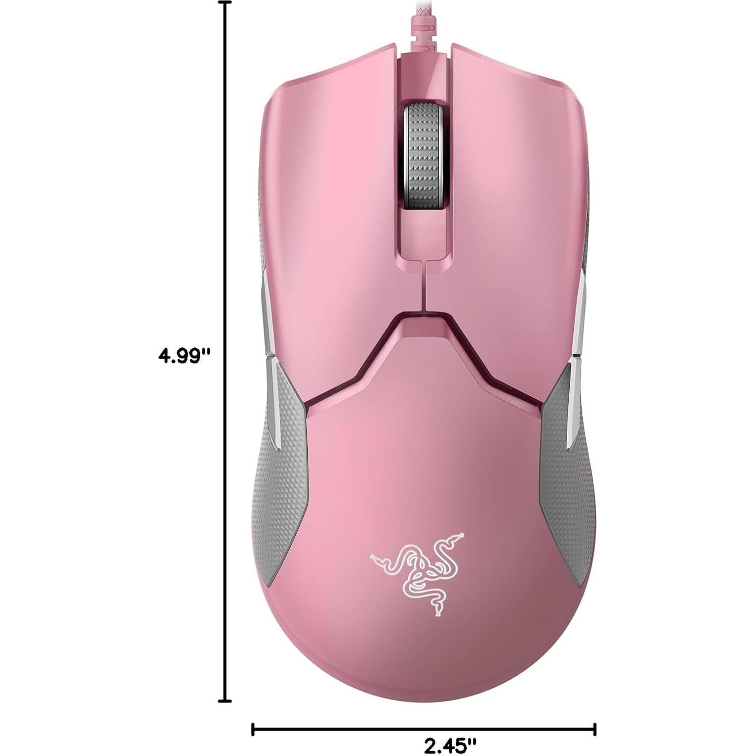 Razer Viper Mini Ratón Gaming Ambidextro 16K DPI Rosa Cuarzo