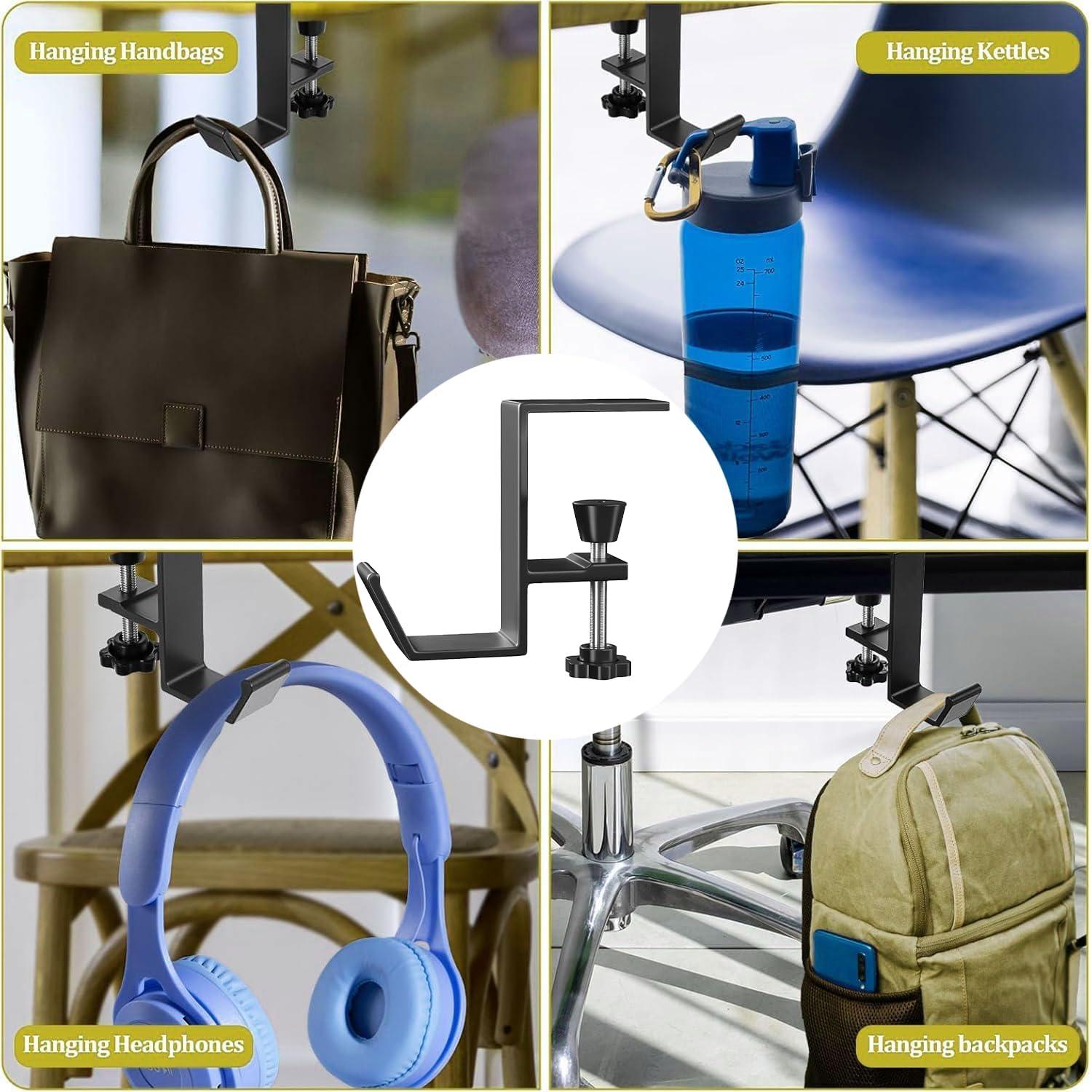 Soporte para Auriculares JAKO de Aluminio Negro para Escritorio