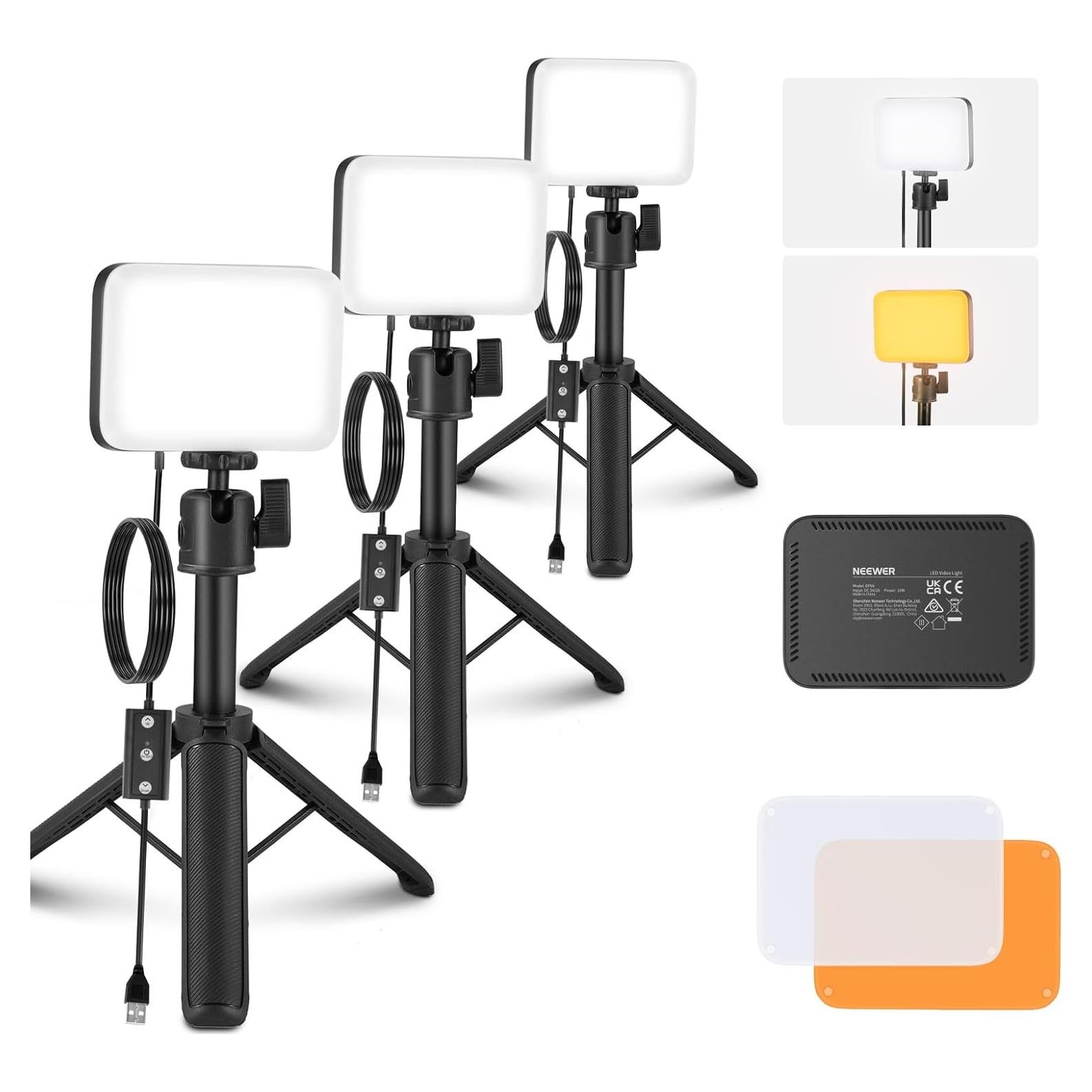 Kit de Iluminación LED NEEWER BP66 para Videoconferencias