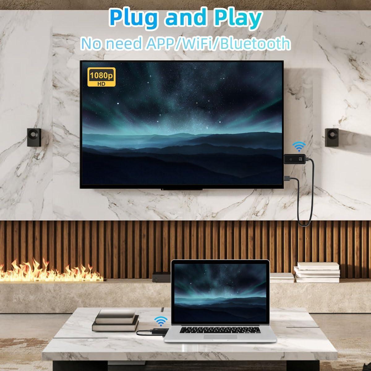 Transmisor y Receptor HDMI Inalámbrico DOBVDLA 30m 4K 1080P