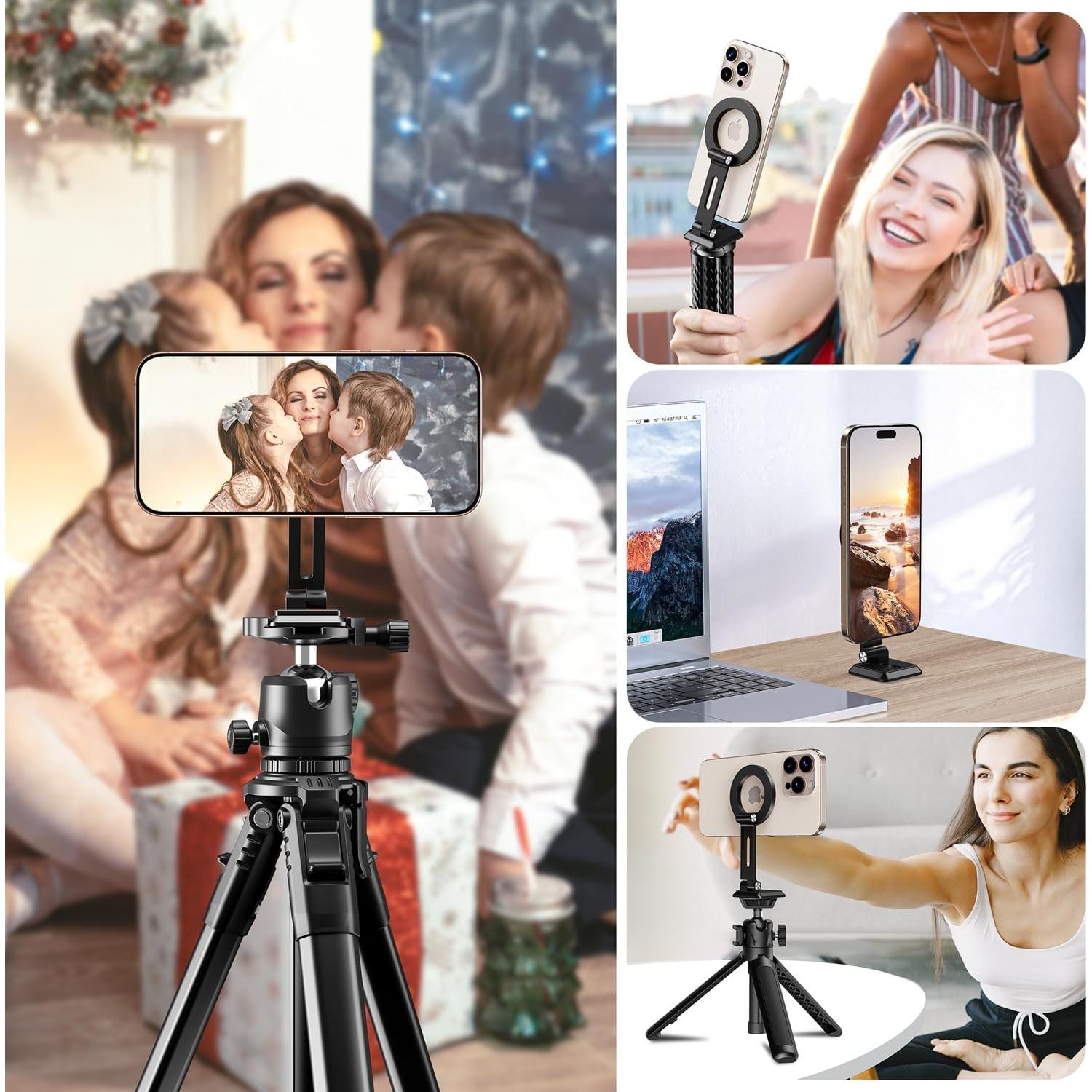 Soporte de trípode magnético Elitehood para iPhone con Arca