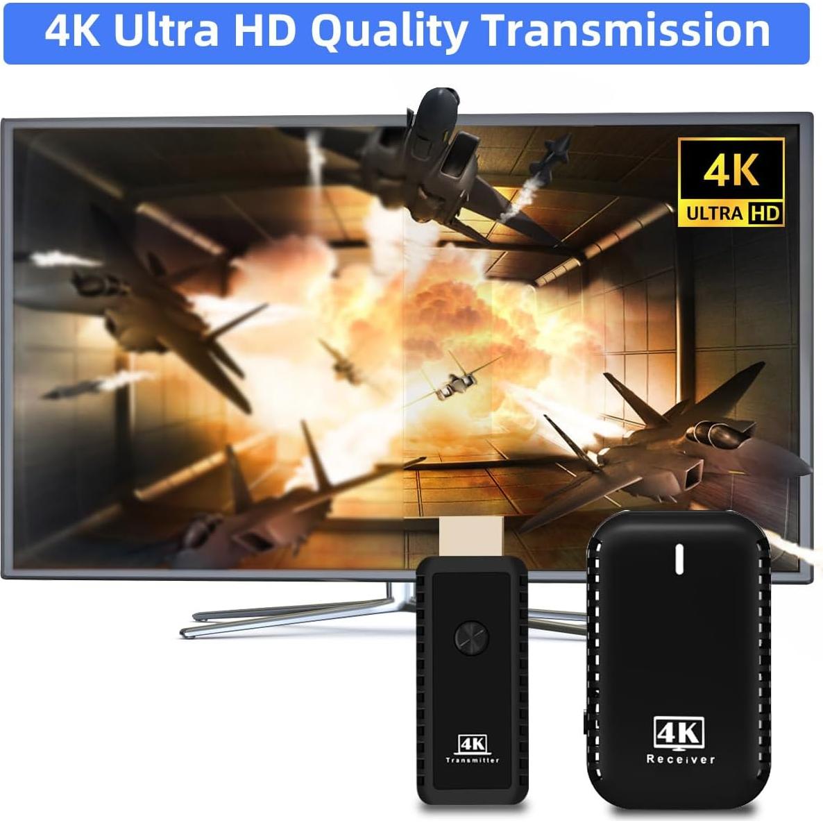 Transmisor y Receptor HDMI Inalámbrico SUNMEG 4K 30m