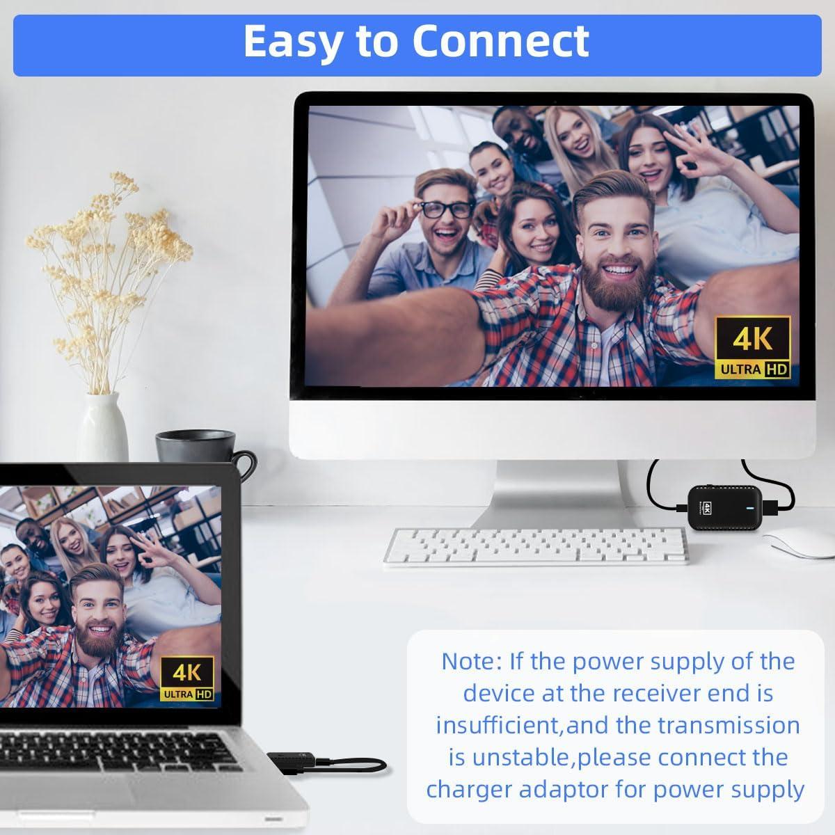 Transmisor y Receptor HDMI Inalámbrico SUNMEG 4K 30m