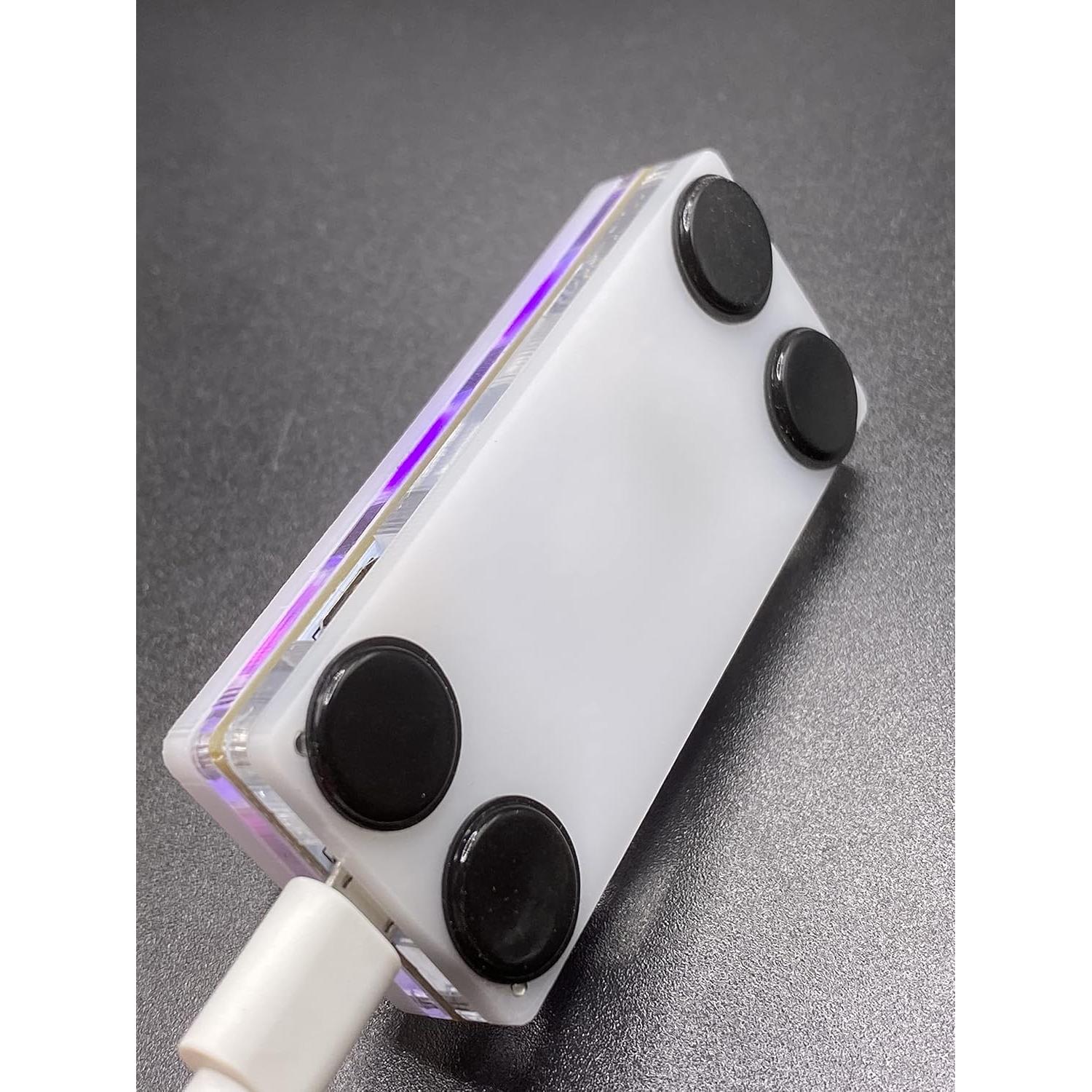 Teclado Mini Mecánico BTXETUEL Blanco 3 Teclas Cortar Copiar Pegar