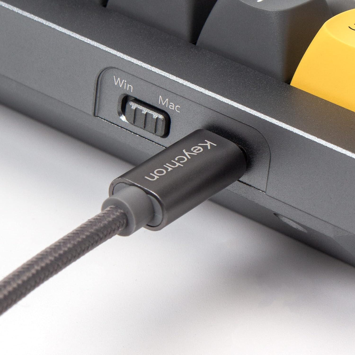 Teclado Mecánico Keychron Q7 70% Hot-Swappable RGB Gris