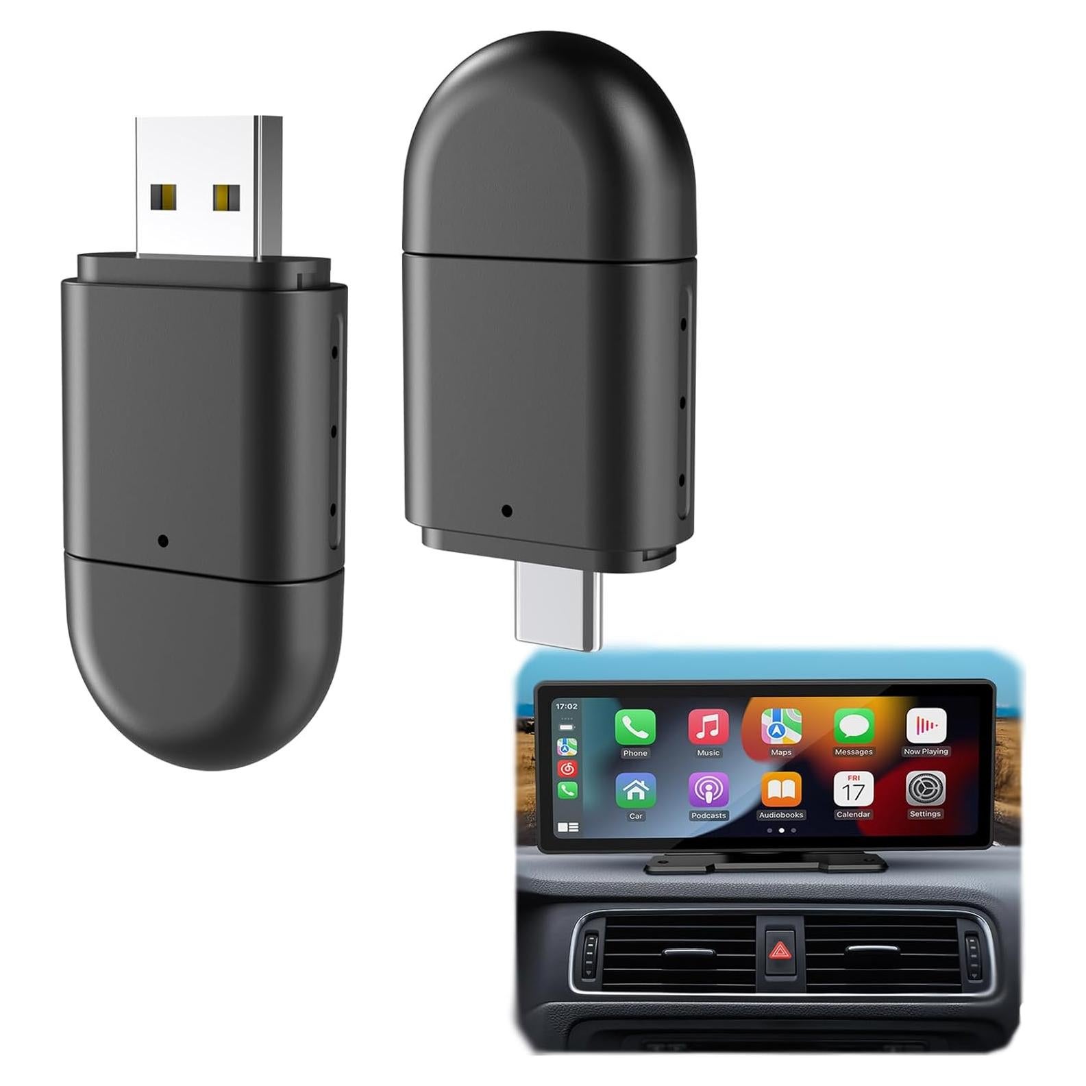 Adaptador Inalámbrico CarPlay y Android Auto SANNWEEN 2-en-1