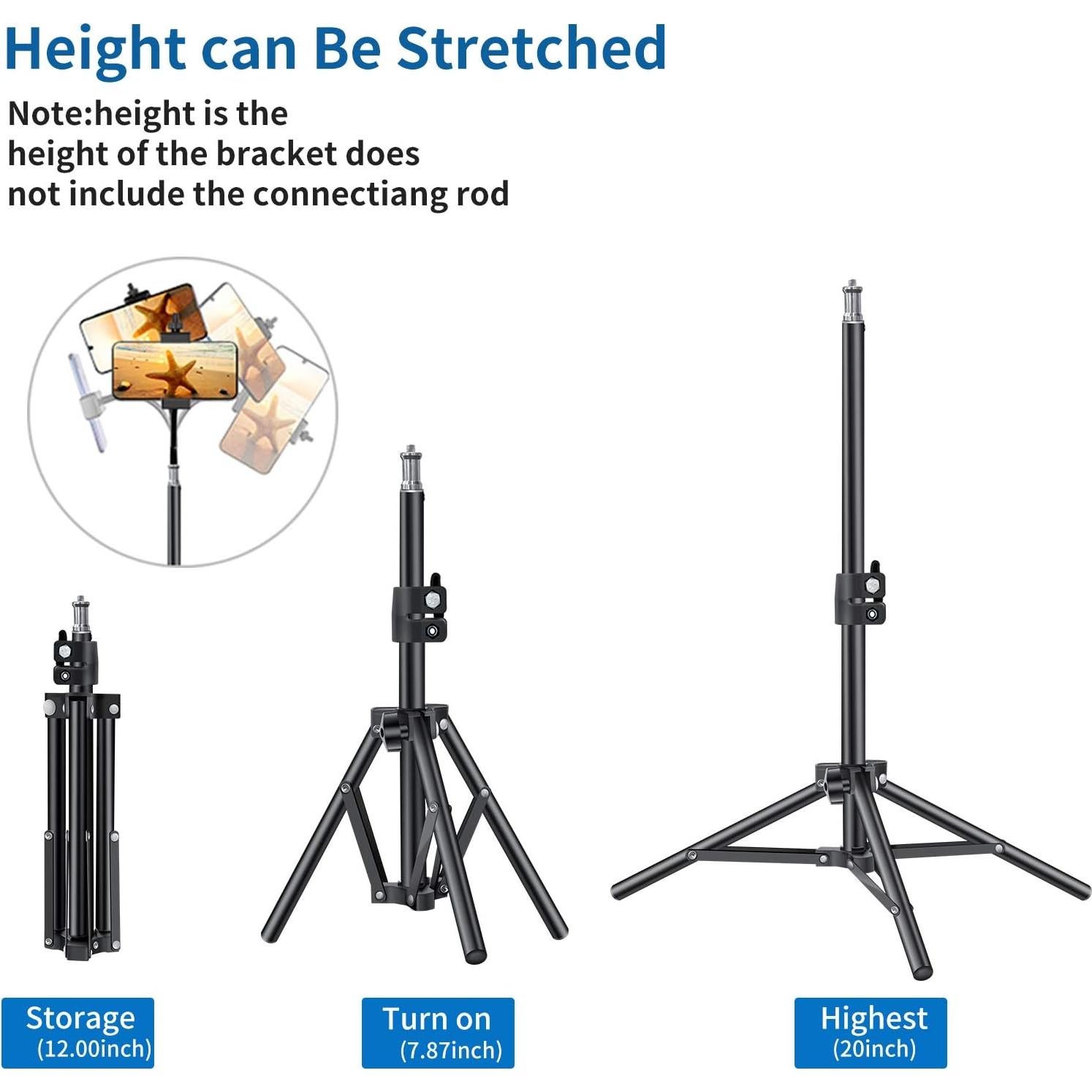 Trípode de Teléfono Pixel 20" Ajustable para Vlogging