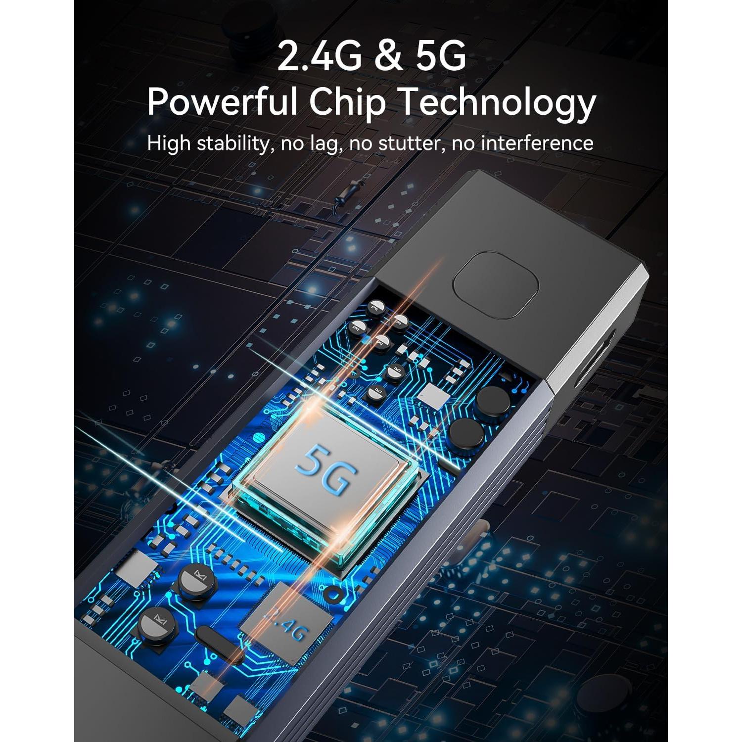 Transmisor y Receptor HDMI Inalámbrico Foscomax 120m 4K 1080P