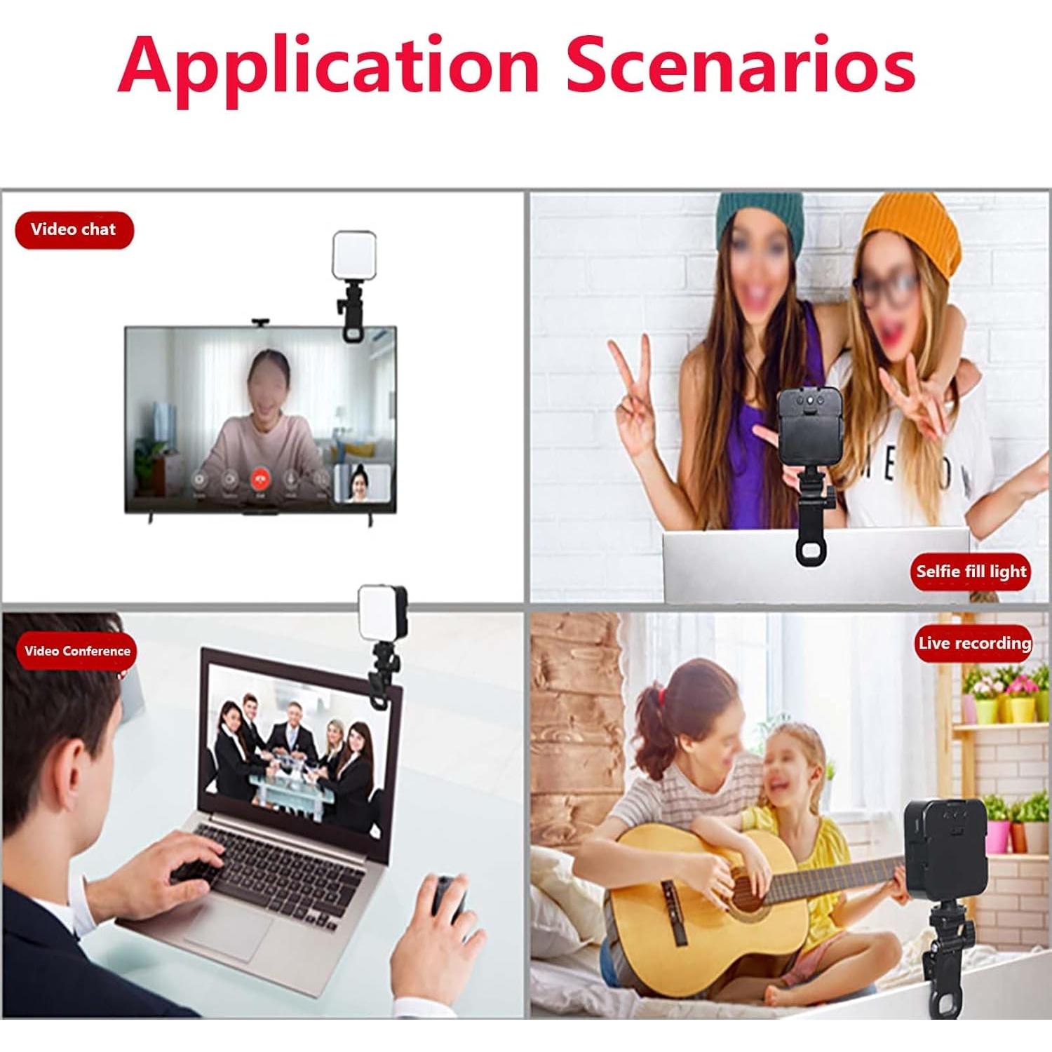 Paquete de 2 Clips de Luz de Relleno Genérico para Fotografía